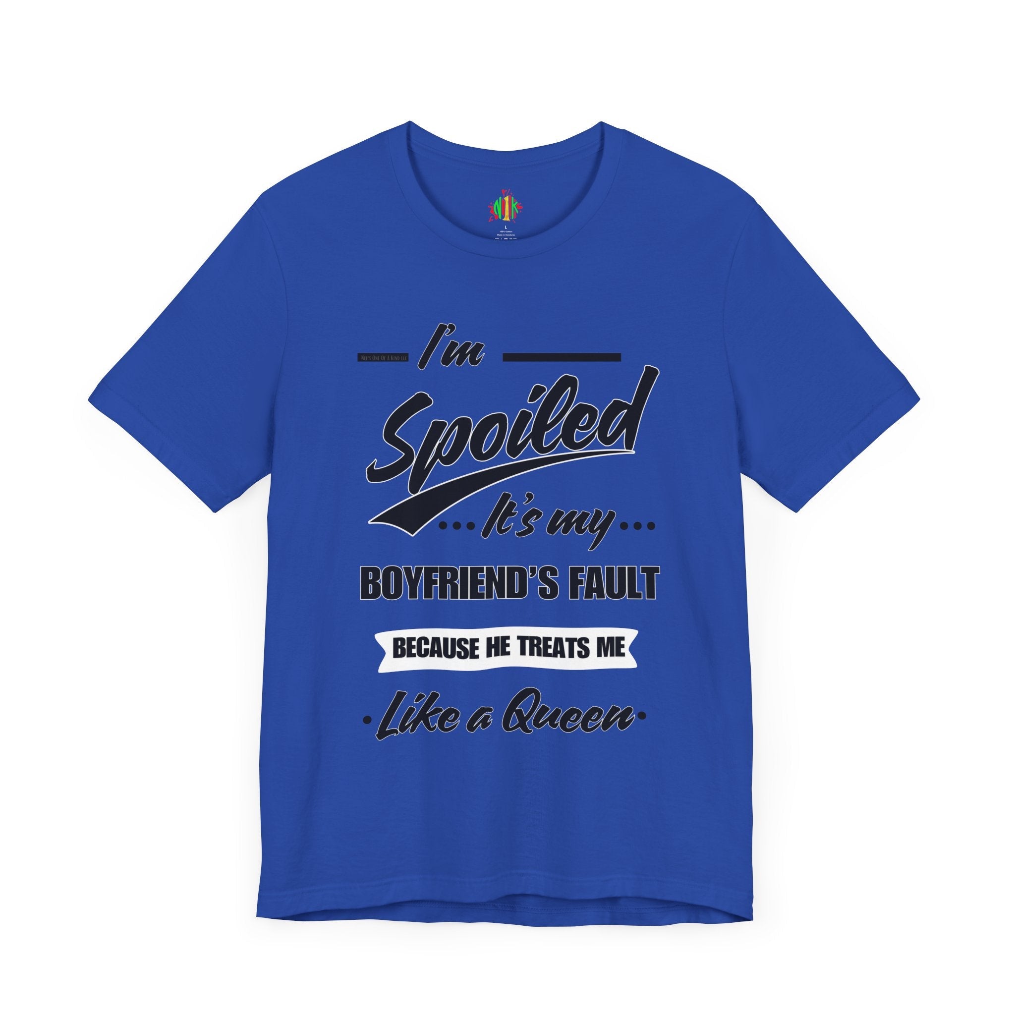 Spoiled Queen Unisex Jersey Tee - Cute Gift for GirlfriendsT-ShirtSpoiled Queen Unisex Jersey Tee