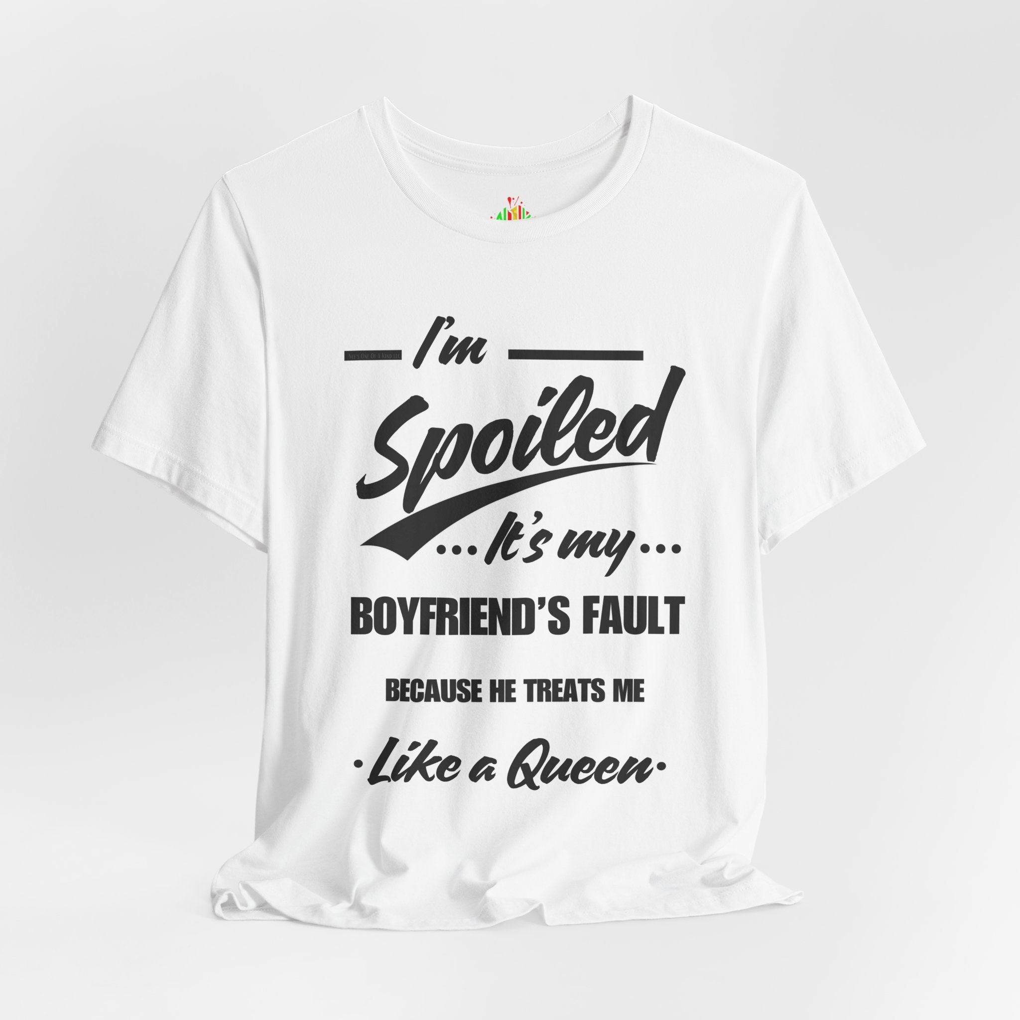 Spoiled Queen Unisex Jersey Tee - Cute Gift for GirlfriendsT-ShirtSpoiled Queen Unisex Jersey Tee