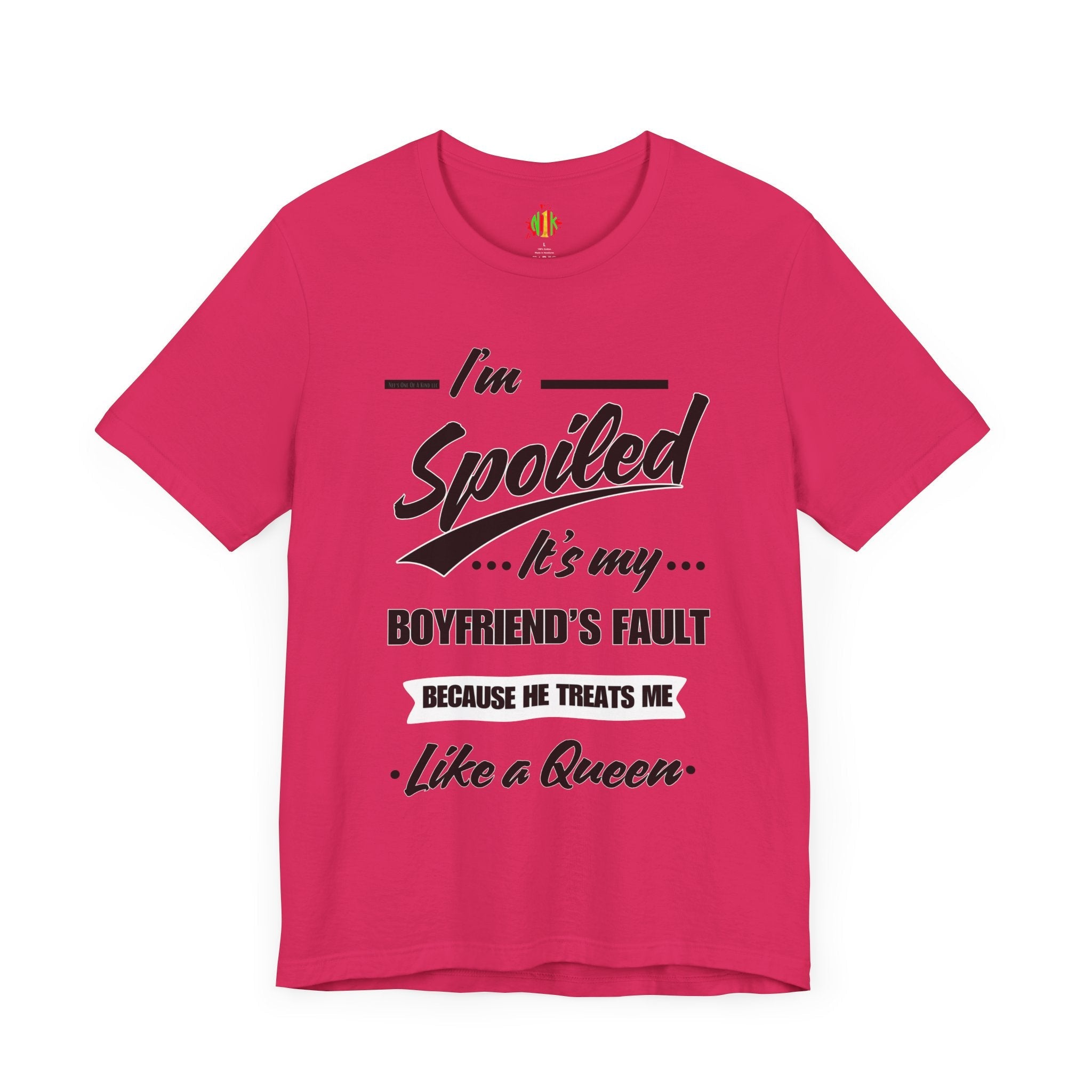Spoiled Queen Unisex Jersey Tee - Cute Gift for GirlfriendsT-ShirtSpoiled Queen Unisex Jersey Tee