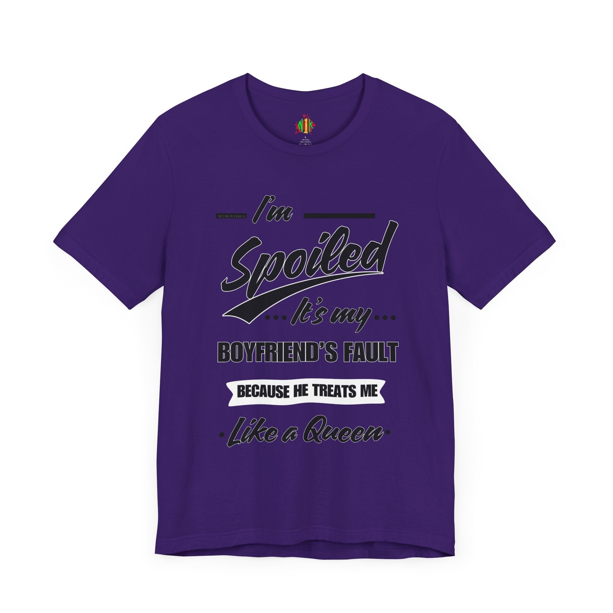 Spoiled Queen Unisex Jersey Tee - Cute Gift for GirlfriendsT-ShirtSpoiled Queen Unisex Jersey Tee