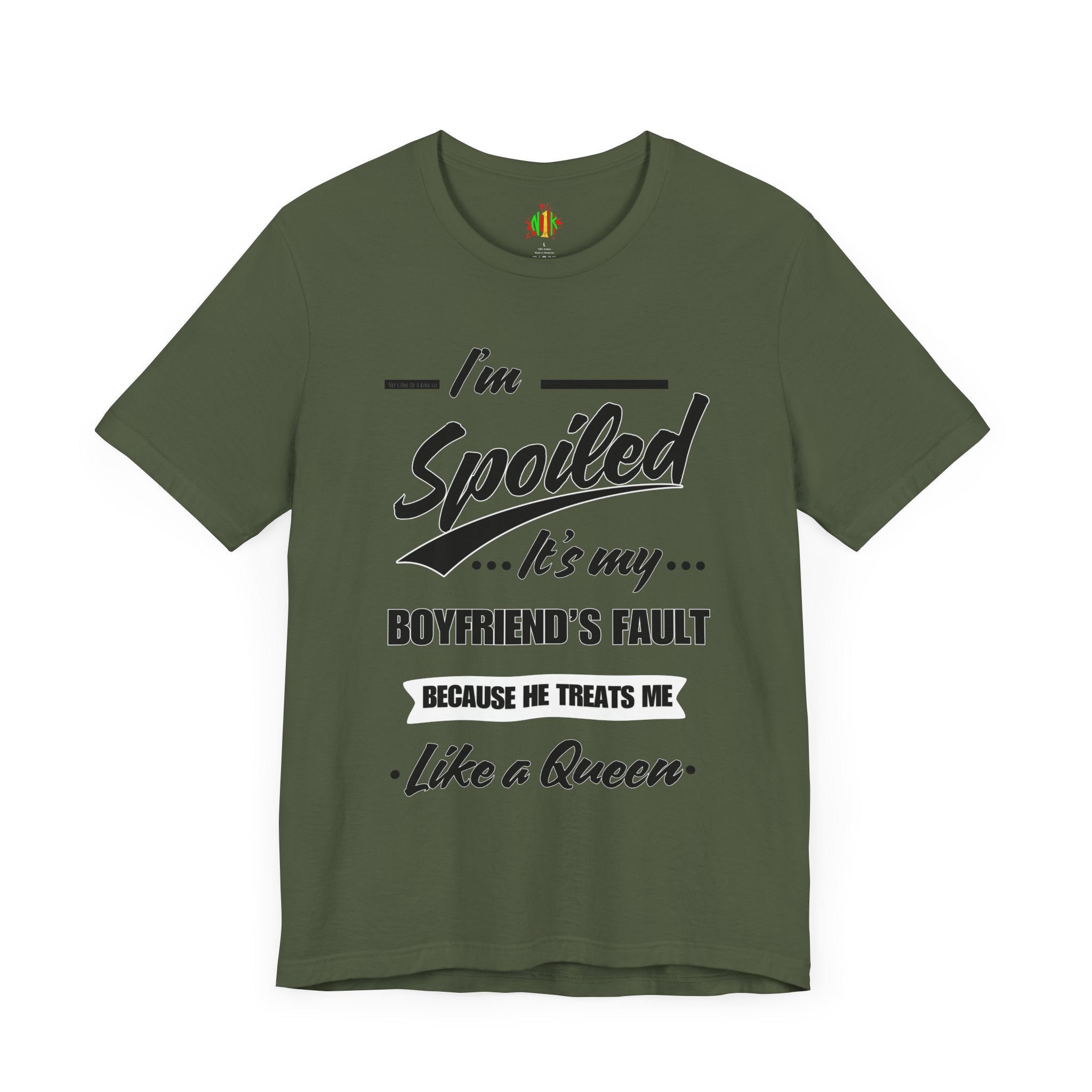 Spoiled Queen Unisex Jersey Tee - Cute Gift for GirlfriendsT-ShirtSpoiled Queen Unisex Jersey Tee