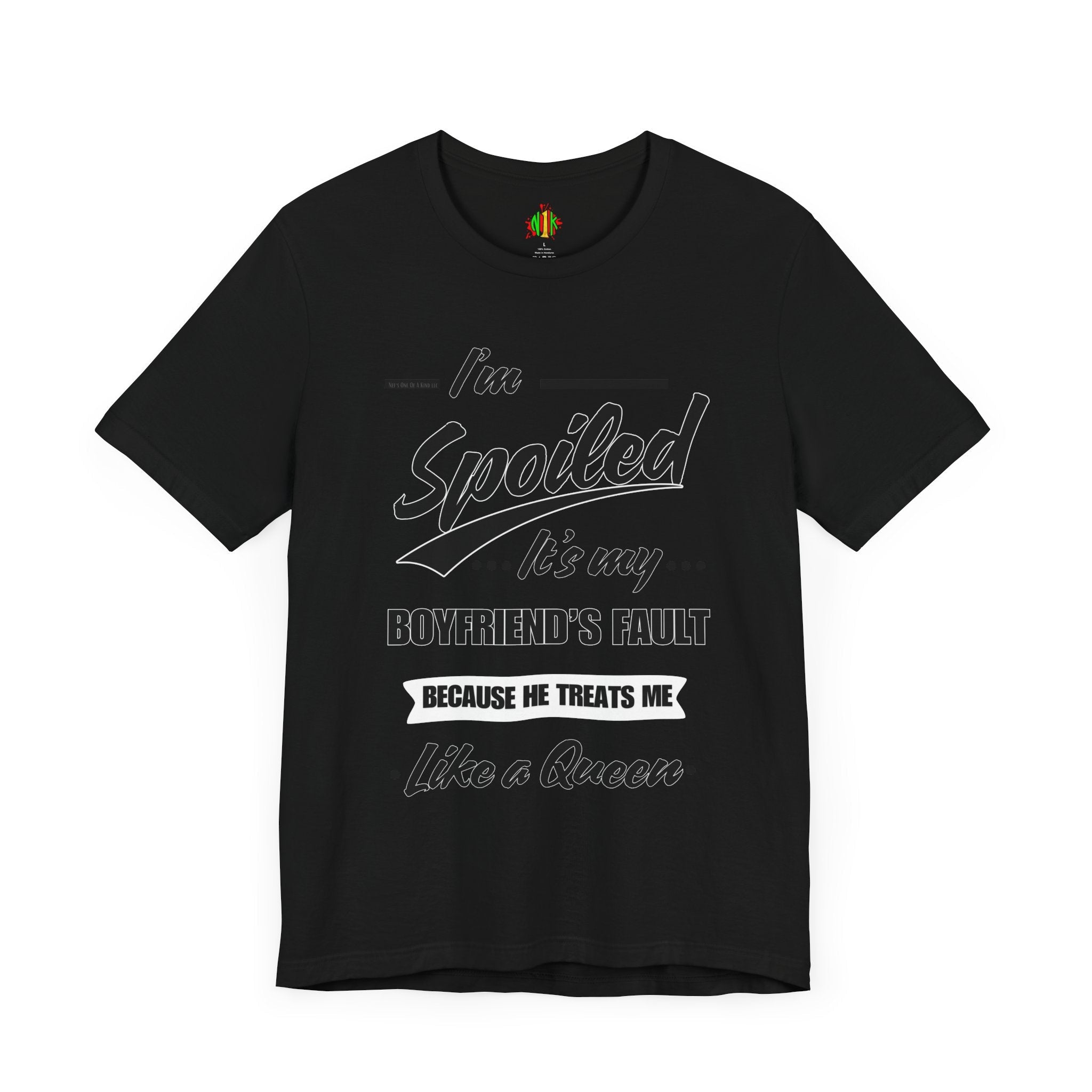 Spoiled Queen Unisex Jersey Tee - Cute Gift for GirlfriendsT-ShirtSpoiled Queen Unisex Jersey Tee