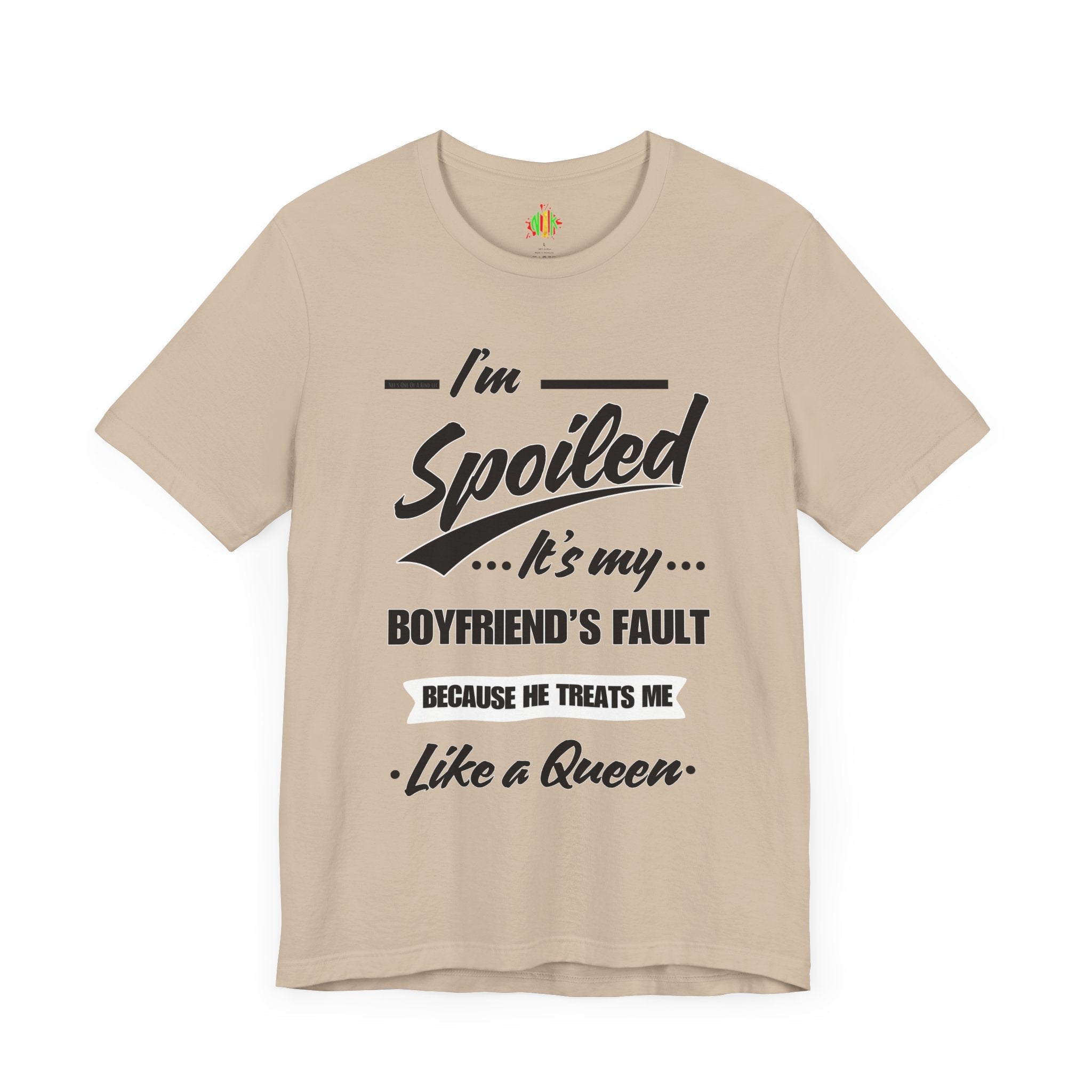 Spoiled Queen Unisex Jersey Tee - Cute Gift for GirlfriendsT-ShirtSpoiled Queen Unisex Jersey Tee