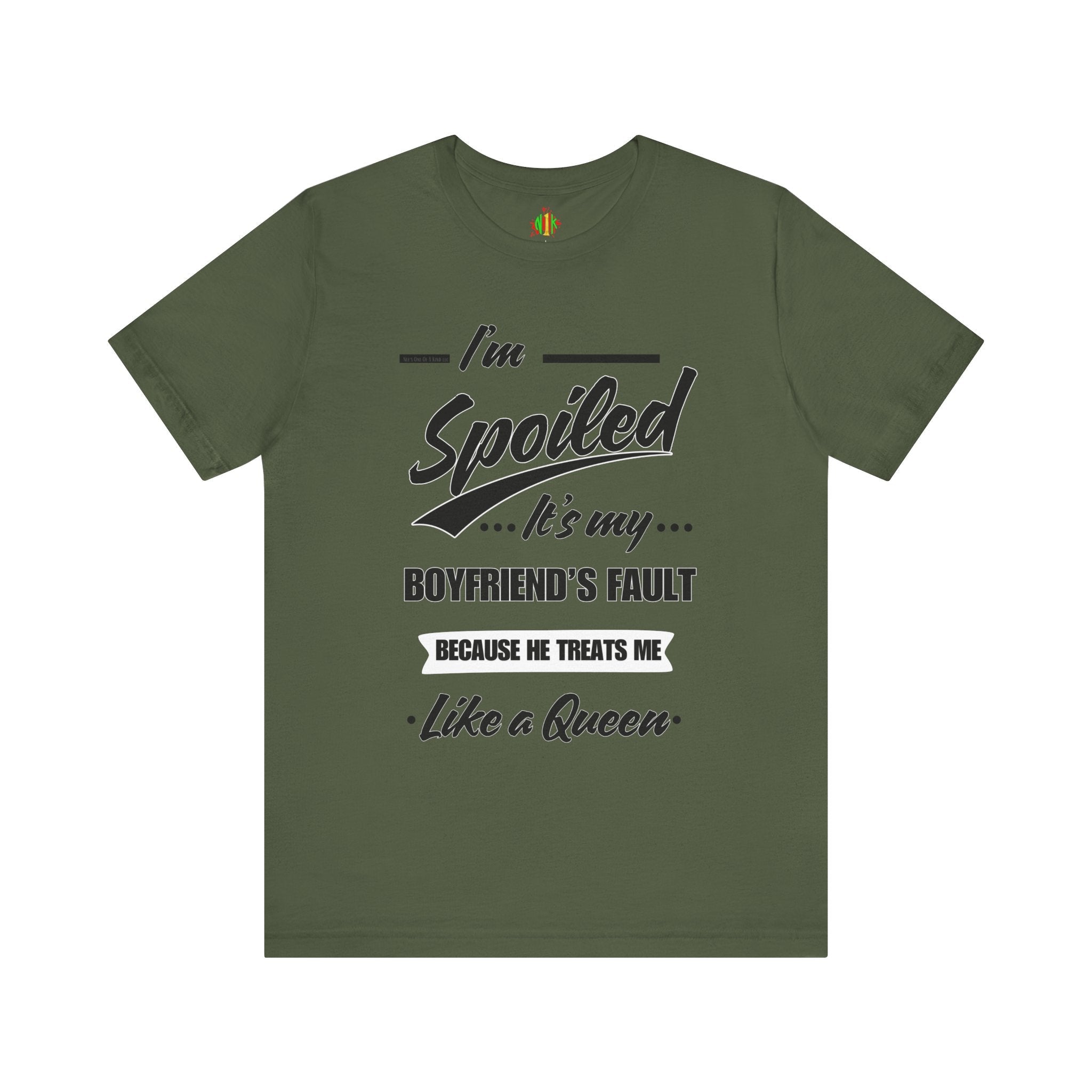 Spoiled Queen Unisex Jersey Tee - Cute Gift for GirlfriendsT-ShirtSpoiled Queen Unisex Jersey Tee