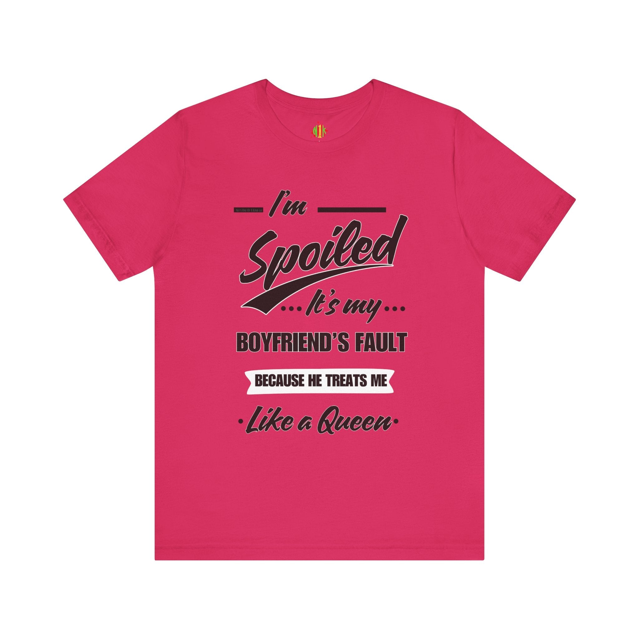 Spoiled Queen Unisex Jersey Tee - Cute Gift for GirlfriendsT-ShirtSpoiled Queen Unisex Jersey Tee