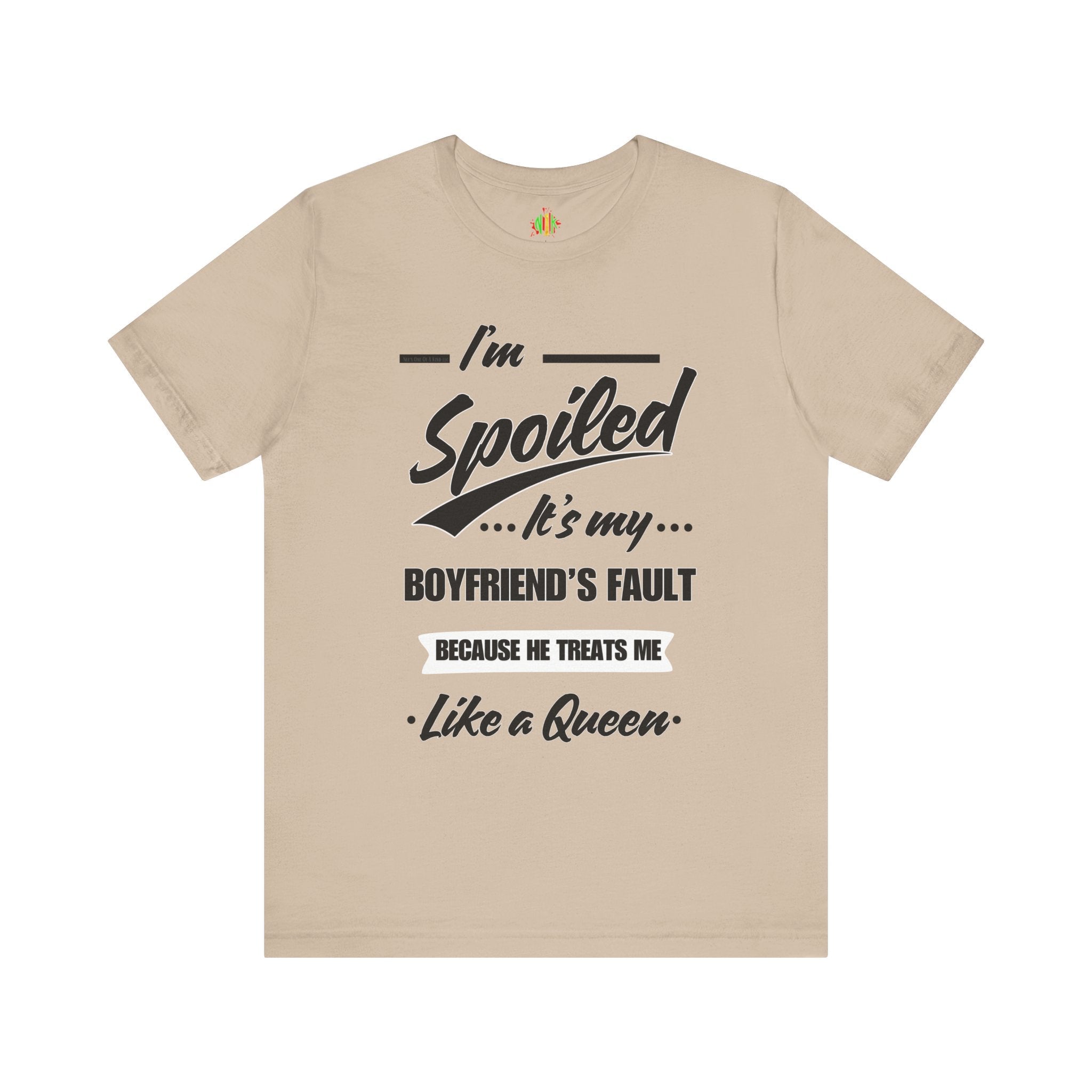 Spoiled Queen Unisex Jersey Tee - Cute Gift for GirlfriendsT-ShirtSpoiled Queen Unisex Jersey Tee