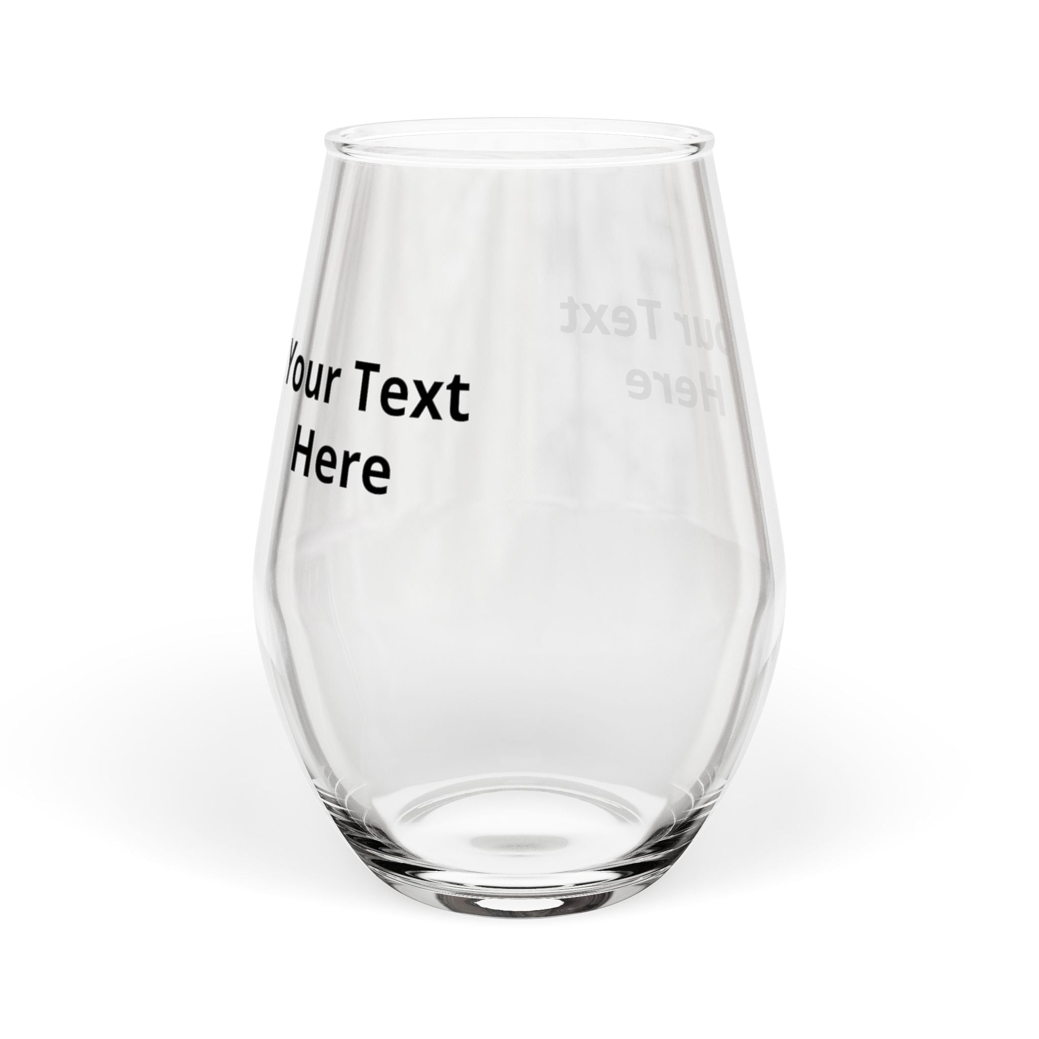 Stemless Wine Glass, Customizate Your Own Wine Glass, 11.75oz