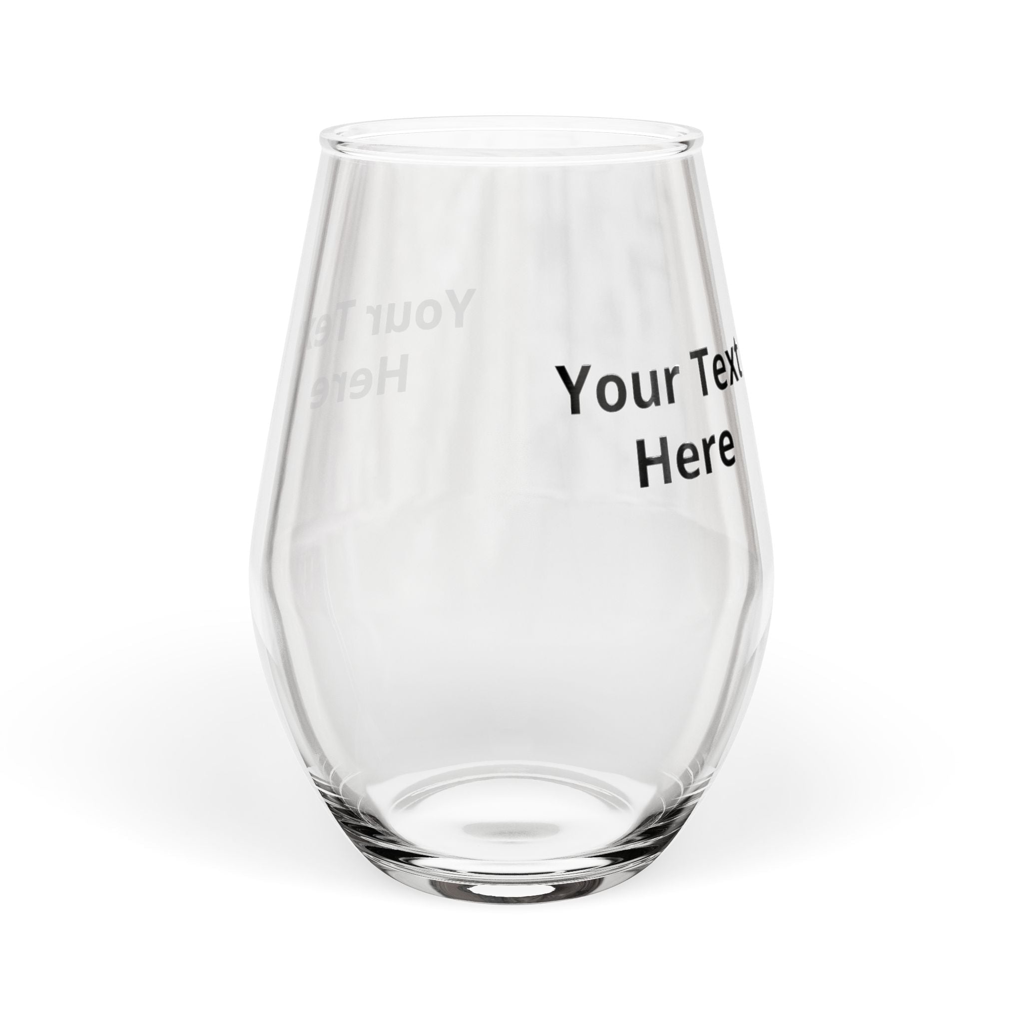 Stemless Wine Glass, Customizate Your Own Wine Glass, 11.75oz