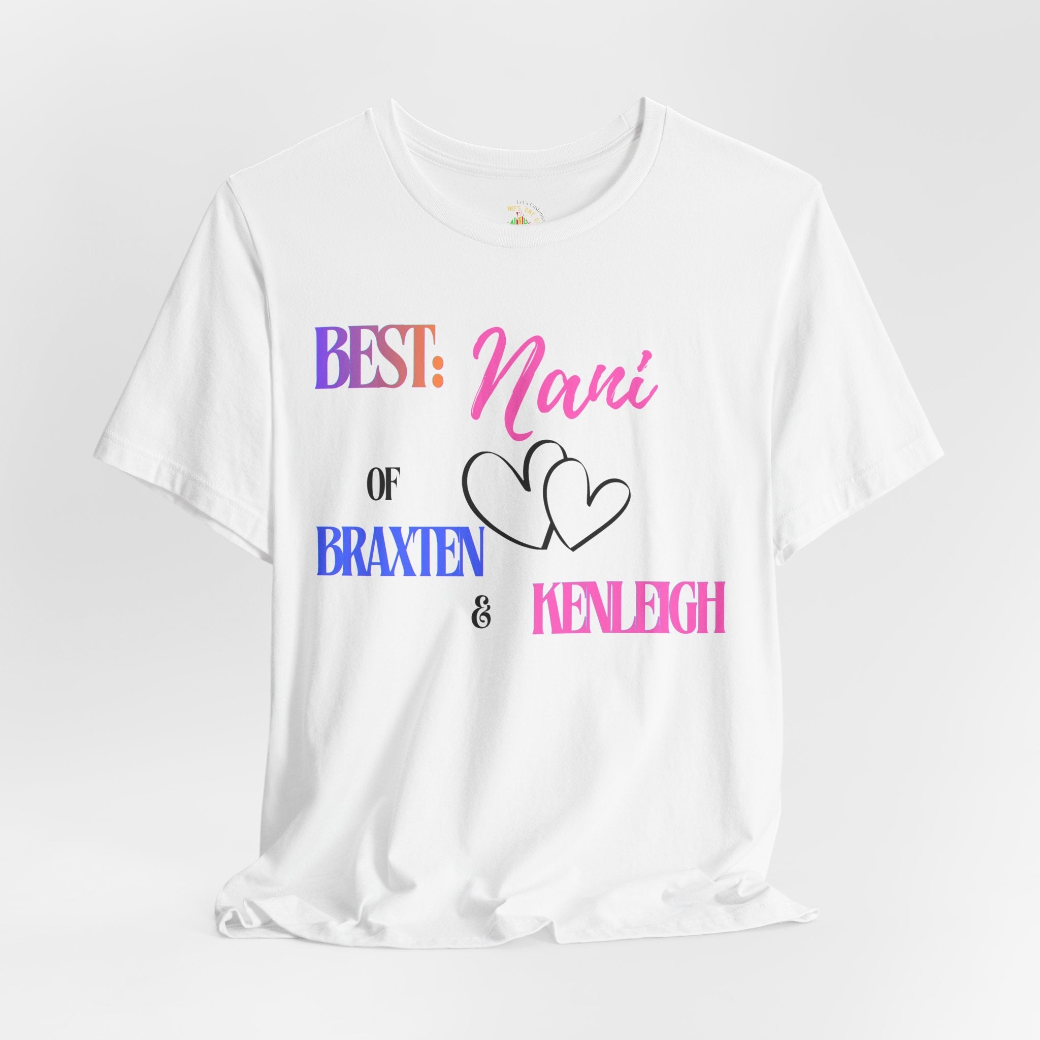 Stephanie Another Customized Smile - Best Nani Personalized Tee – Custom Names Grandmother Gift