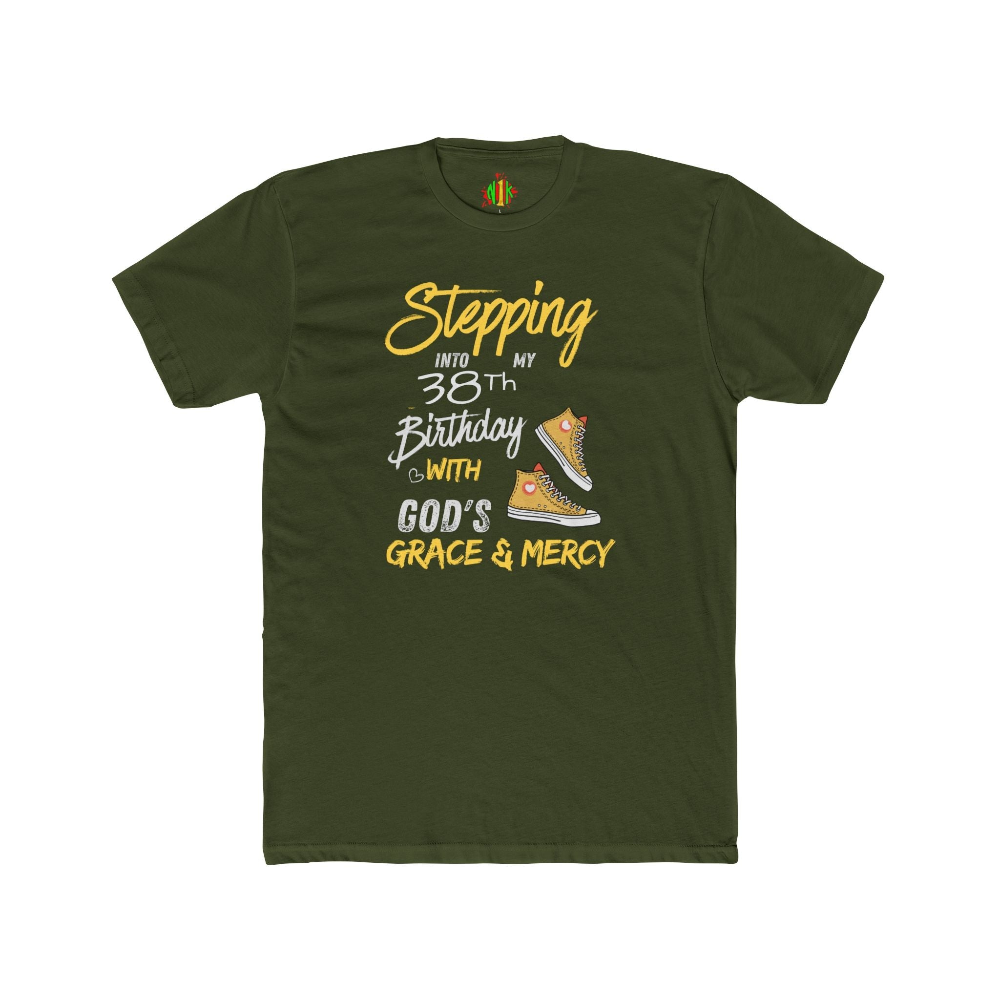 Stepping with God 'Grace & Mercy' Inspirational Birthday Tee