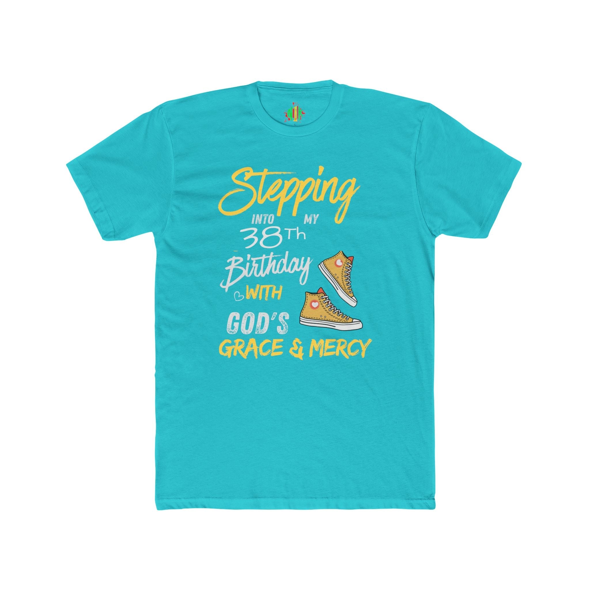 Stepping with God 'Grace & Mercy' Inspirational Customizable Birthday Tee