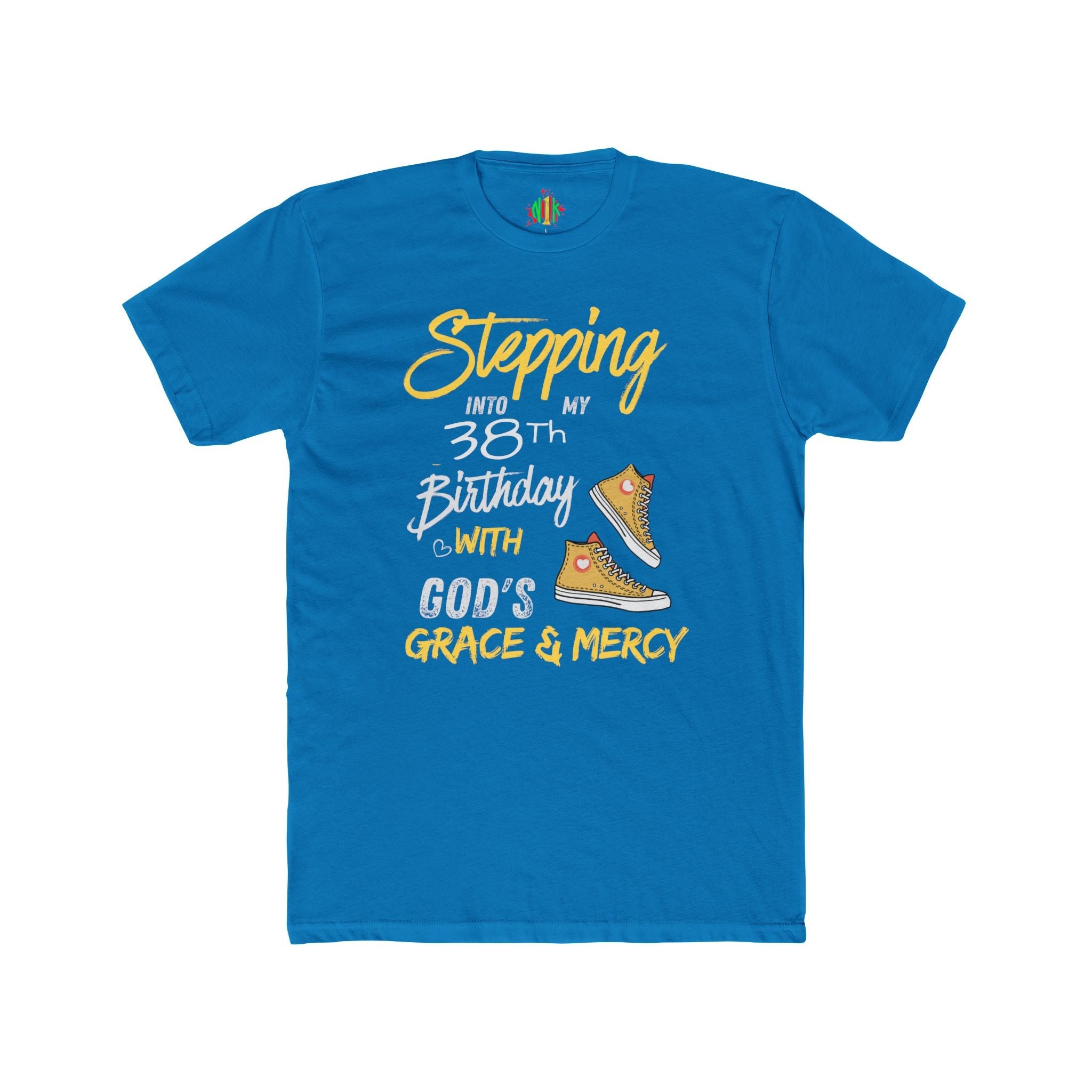 Stepping with God 'Grace & Mercy' Inspirational Customizable Birthday Tee