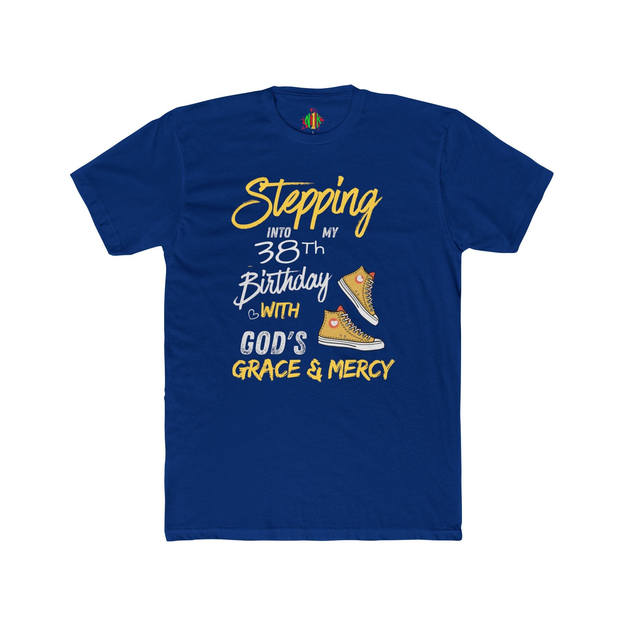 Stepping with God 'Grace & Mercy' Inspirational Customizable Birthday Tee
