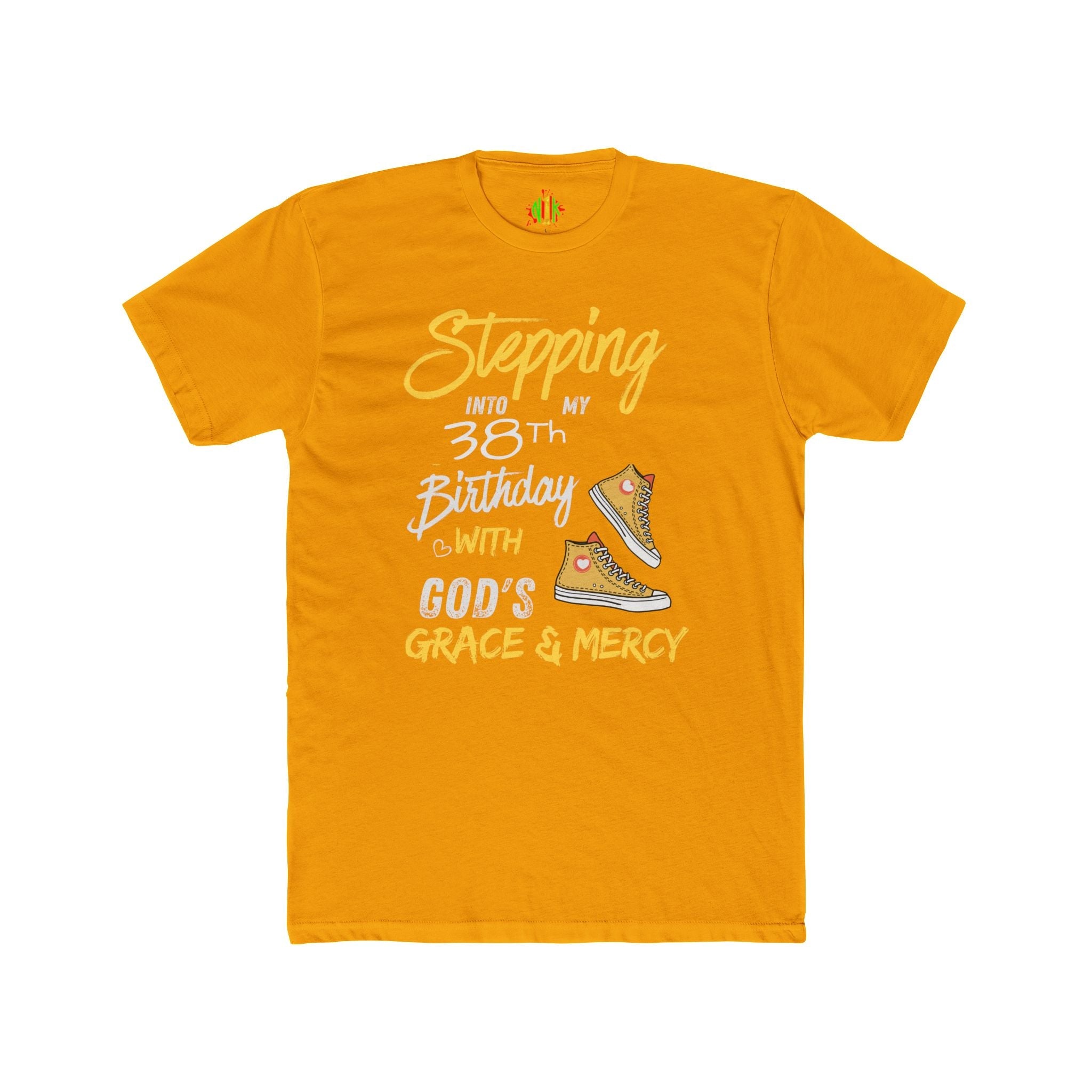 Stepping with God 'Grace & Mercy' Inspirational Customizable Birthday Tee