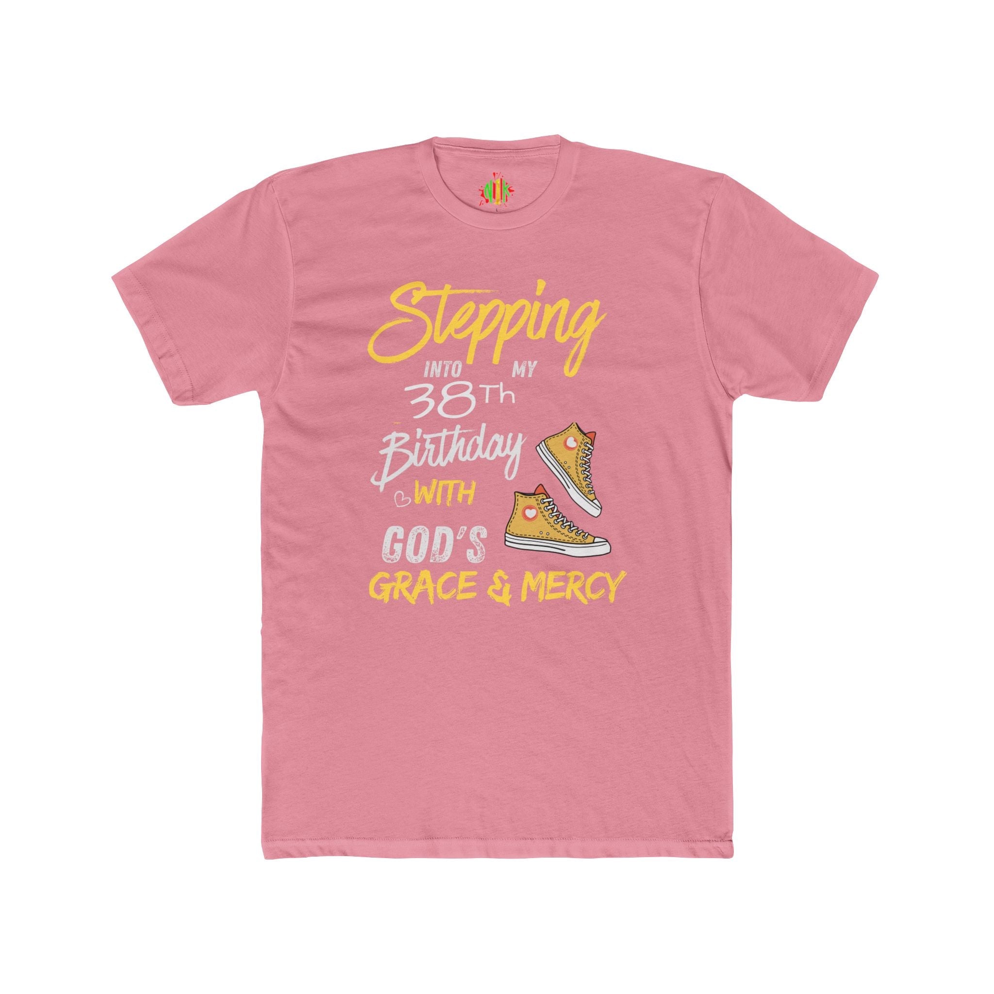 Stepping with God 'Grace & Mercy' Inspirational Customizable Birthday Tee