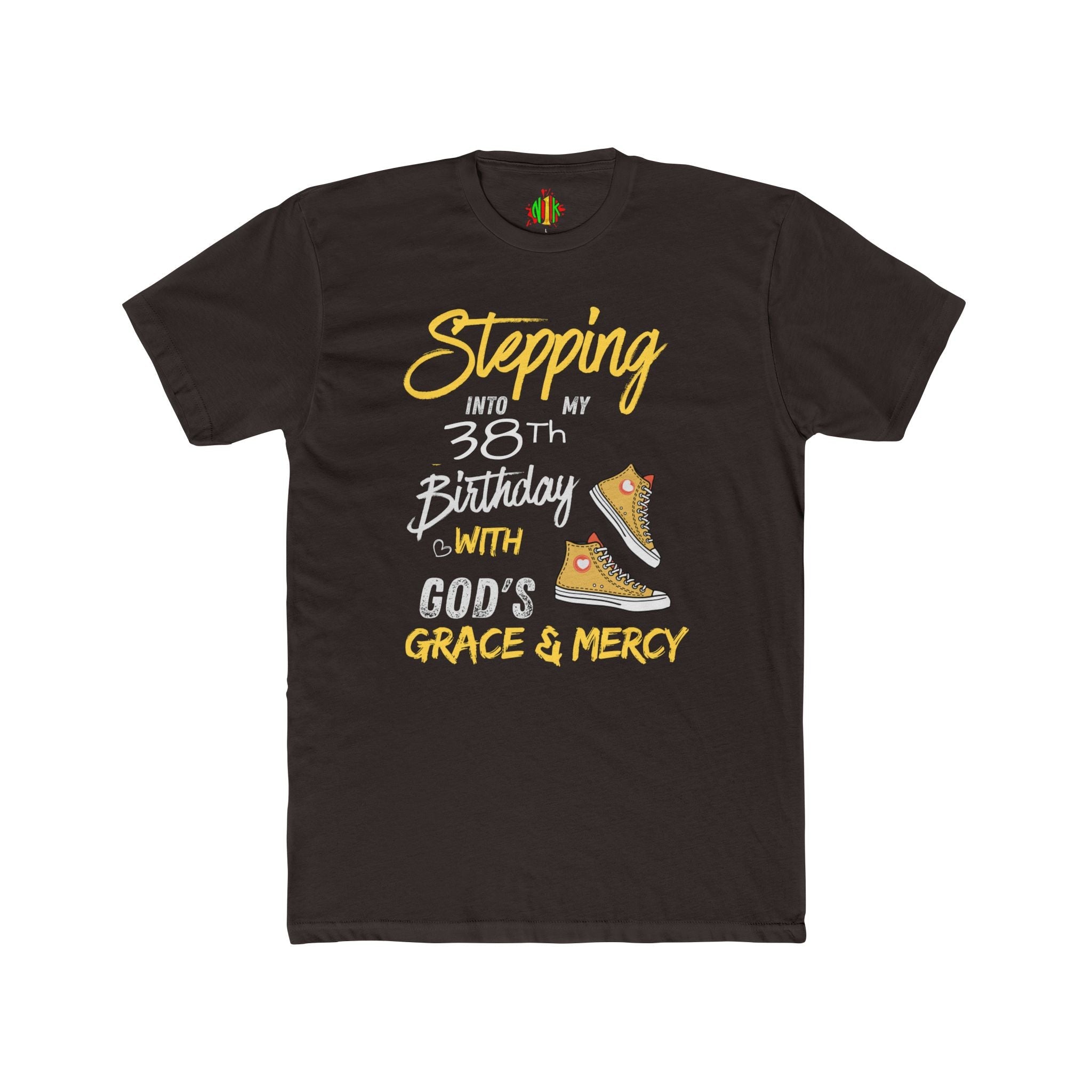 Stepping with God 'Grace & Mercy' Inspirational Customizable Birthday Tee
