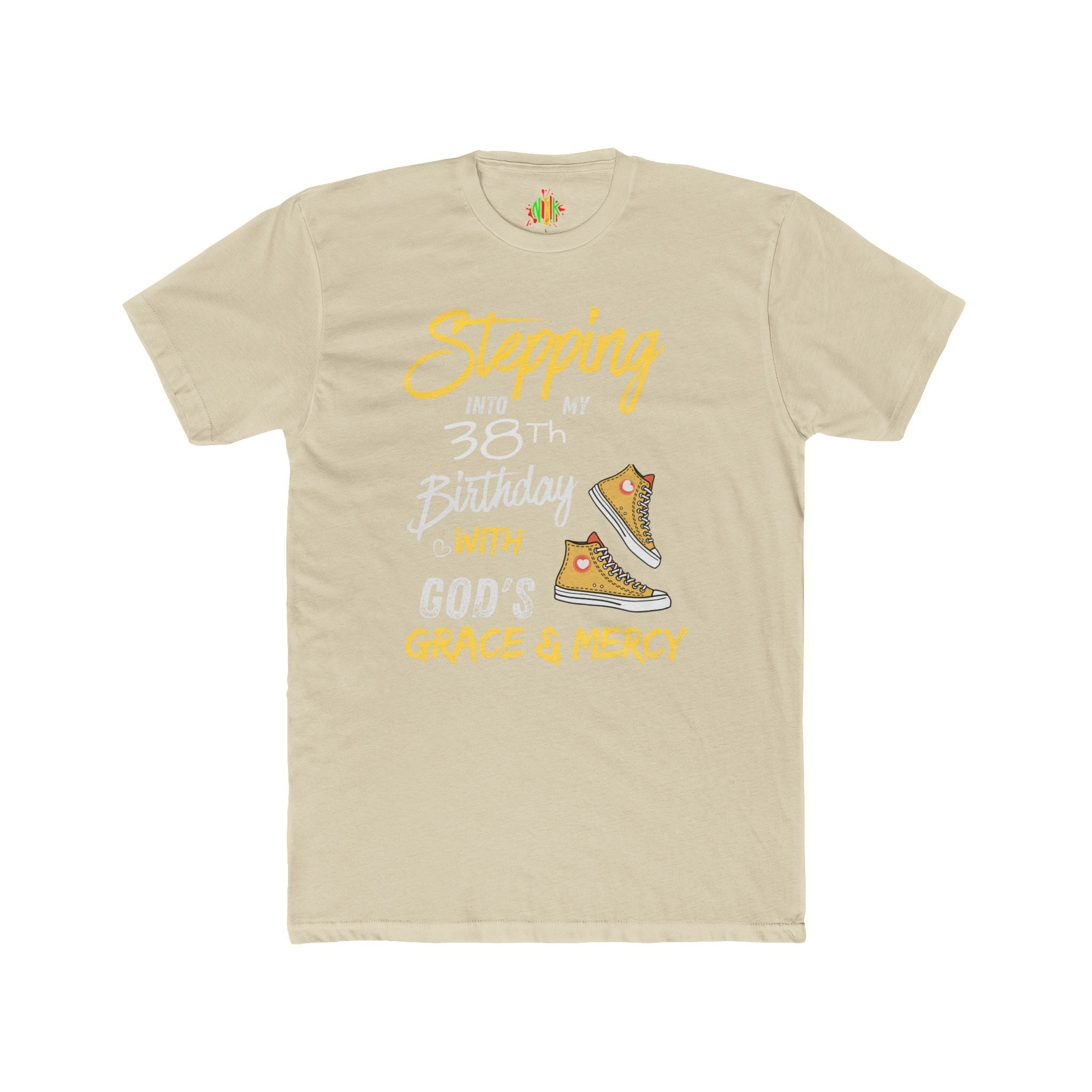 Stepping with God 'Grace & Mercy' Inspirational Customizable Birthday Tee