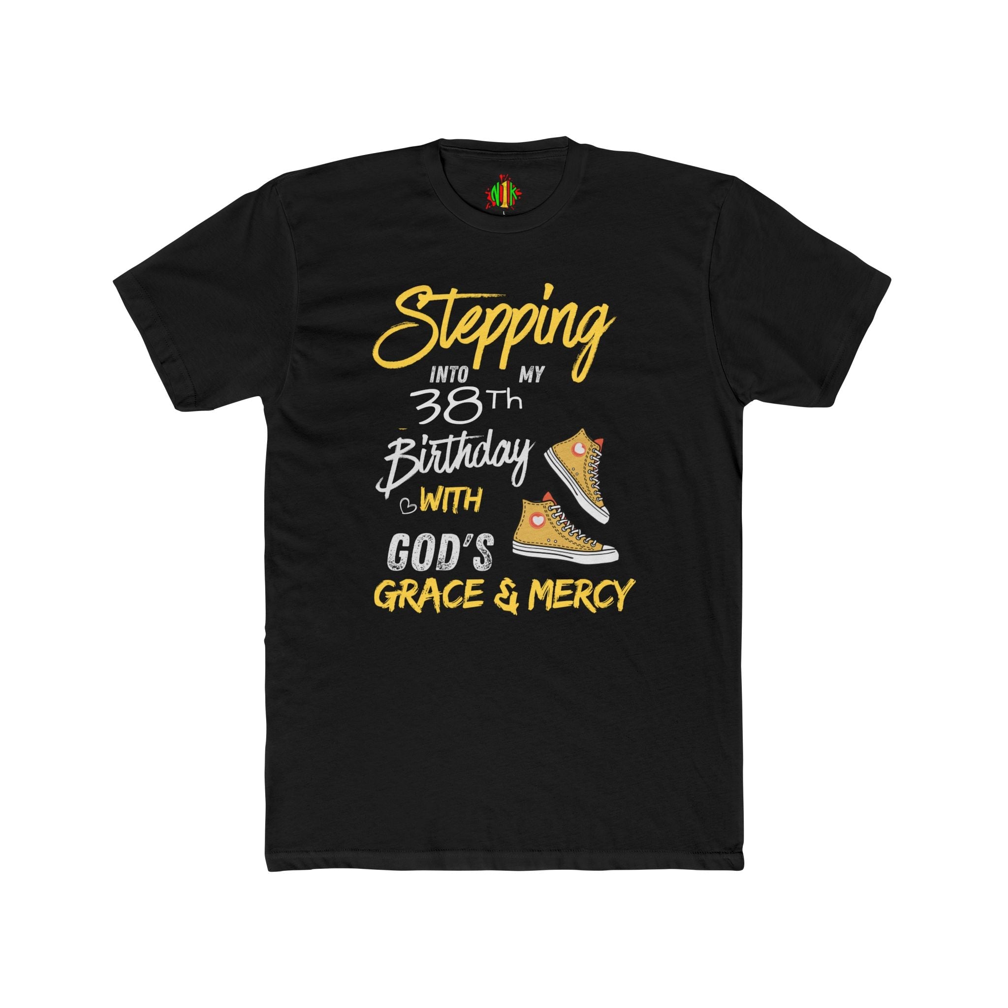 Stepping with God 'Grace & Mercy' Inspirational Customizable Birthday Tee