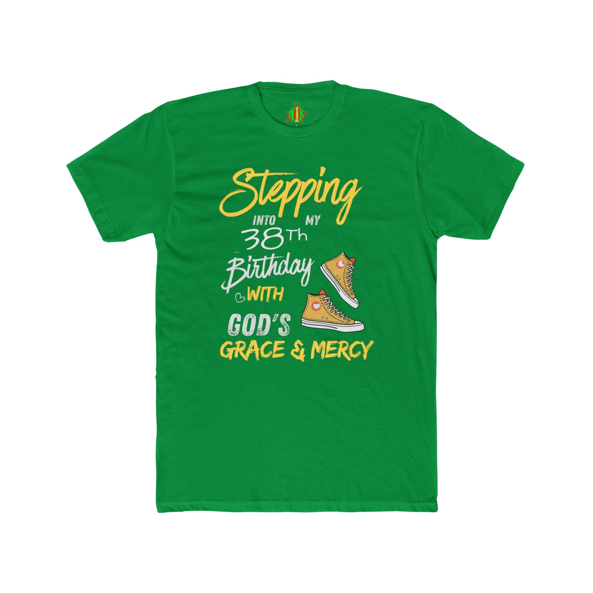 Stepping with God 'Grace & Mercy' Inspirational Customizable Birthday Tee
