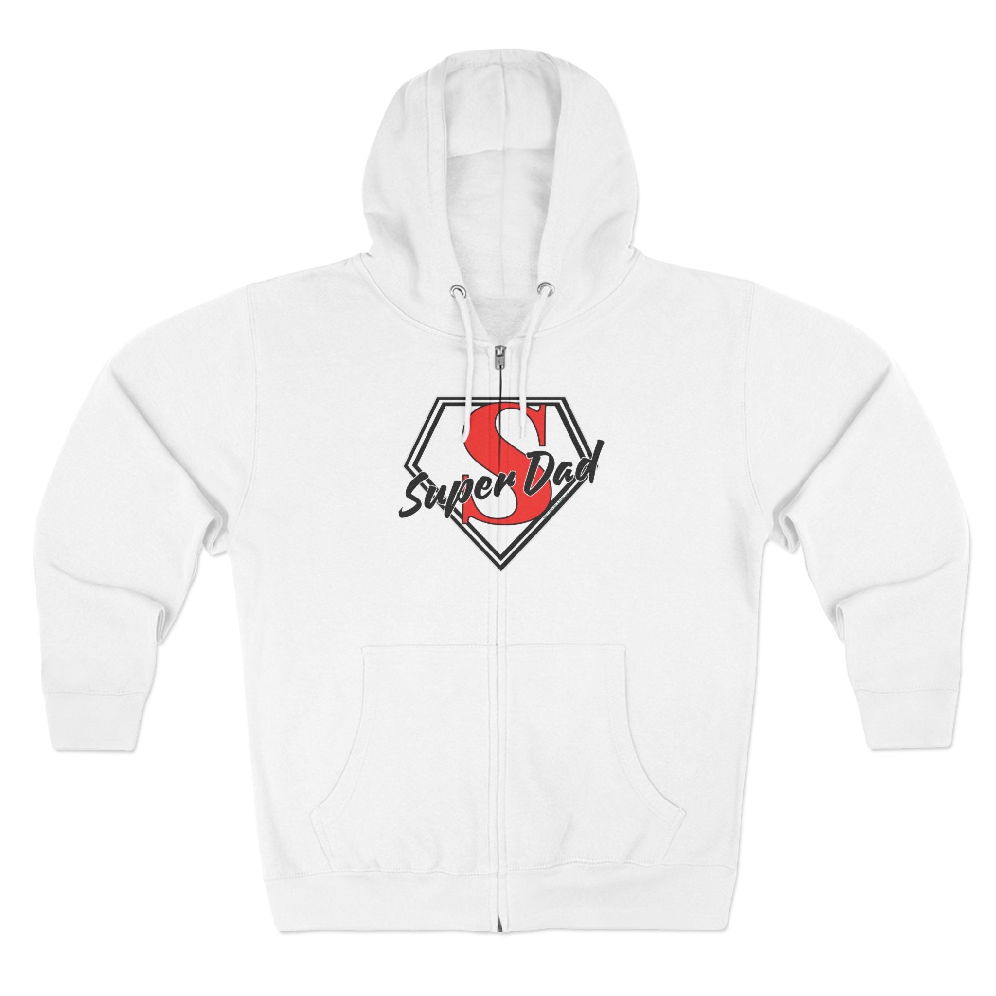 Super Dad Unisex Zip Hoodie | Perfect for Father's Day, Cool Dad GiftsHoodieSuper Dad Unisex Zip Hoodie