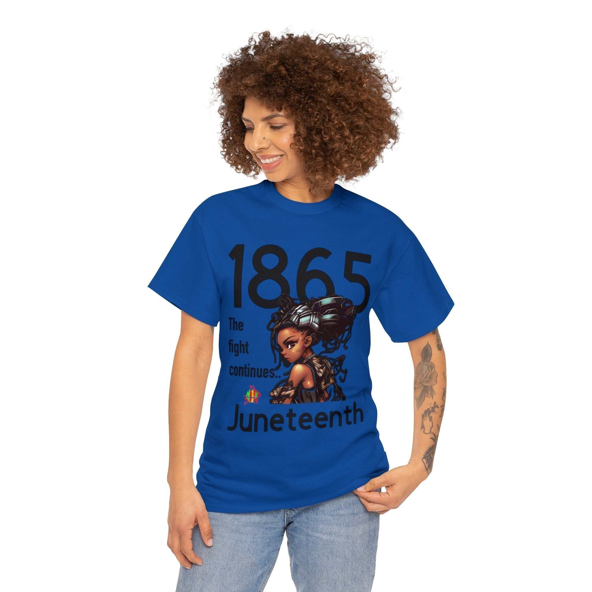 The Fight Continues Tee unisex heavy cotton shirt with classic fit and smooth printing surface