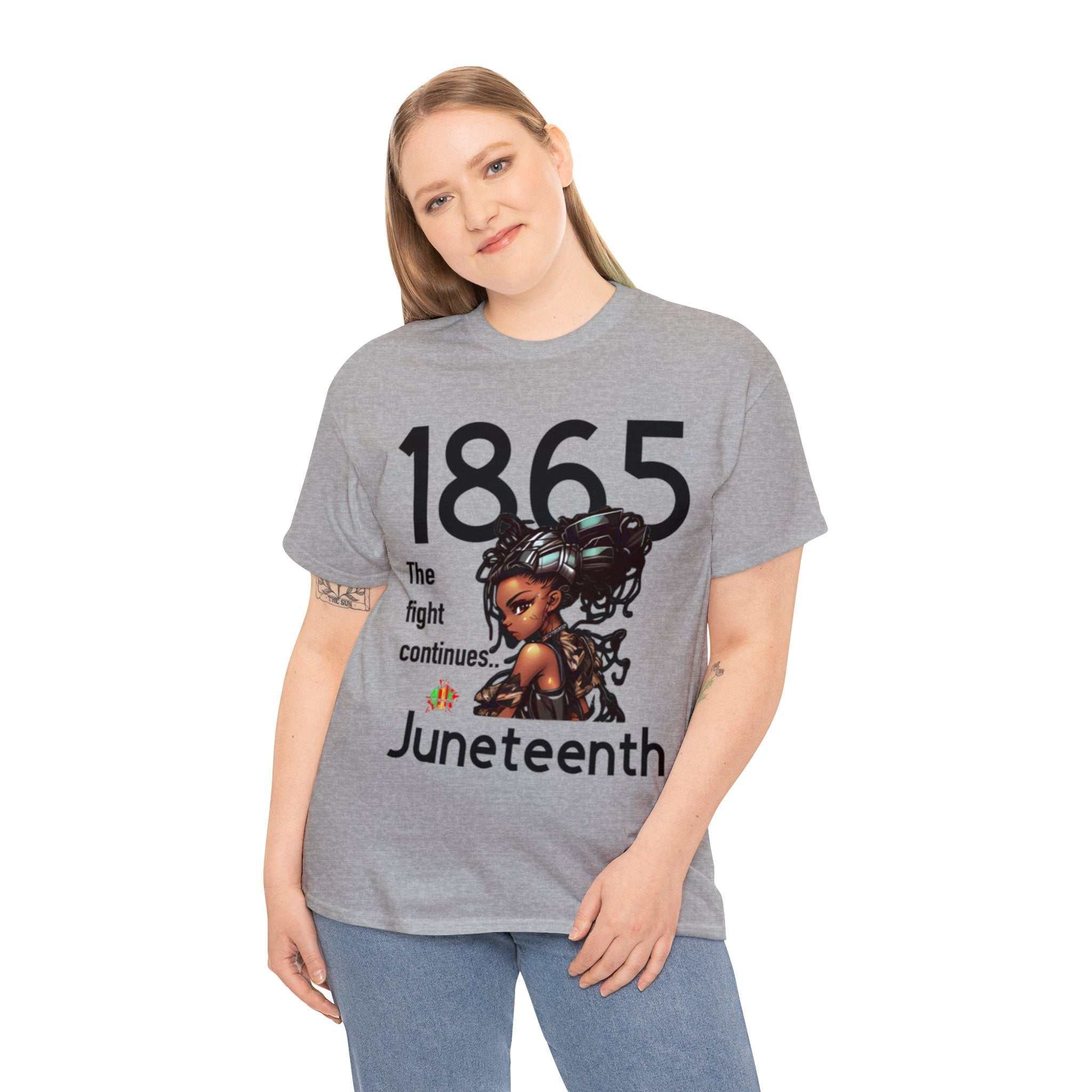 The Fight Continues Tee unisex heavy cotton shirt with size guide and classic fit