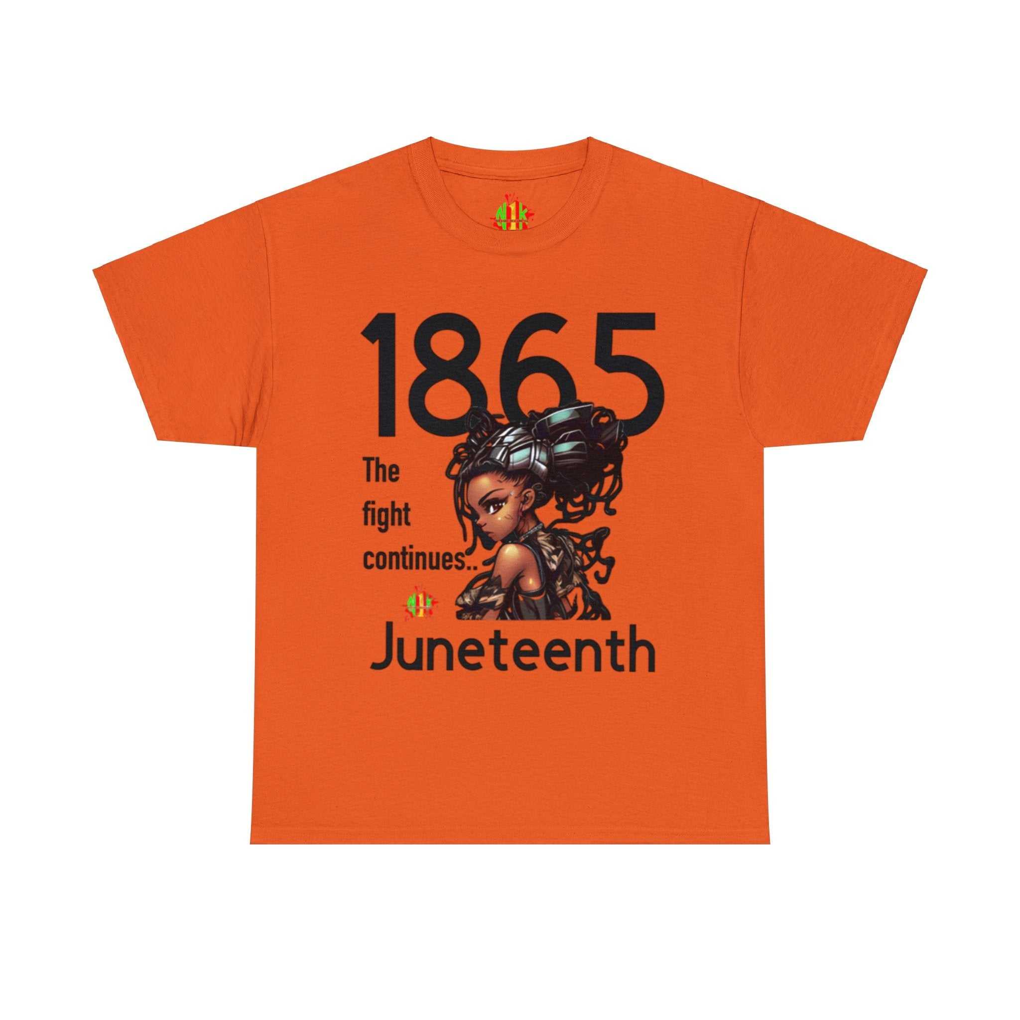Unisex heavy cotton The Fight Continues Tee in various sizes with smooth surface and classic fit
