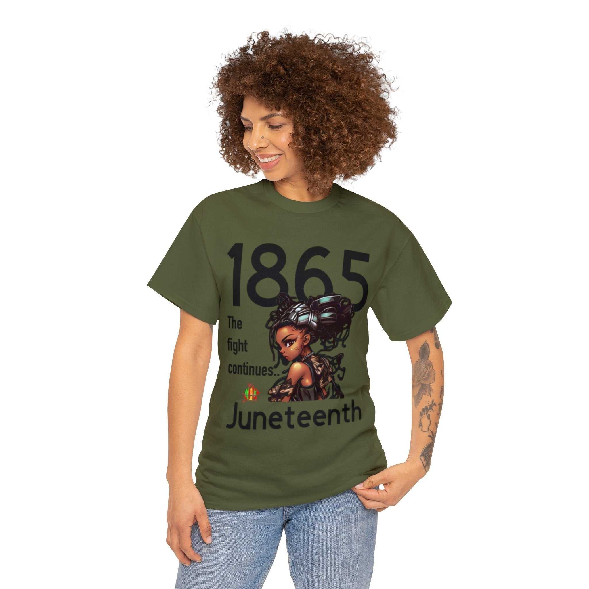 Unisex heavy cotton The Fight Continues Tee with classic fit and premium printing quality