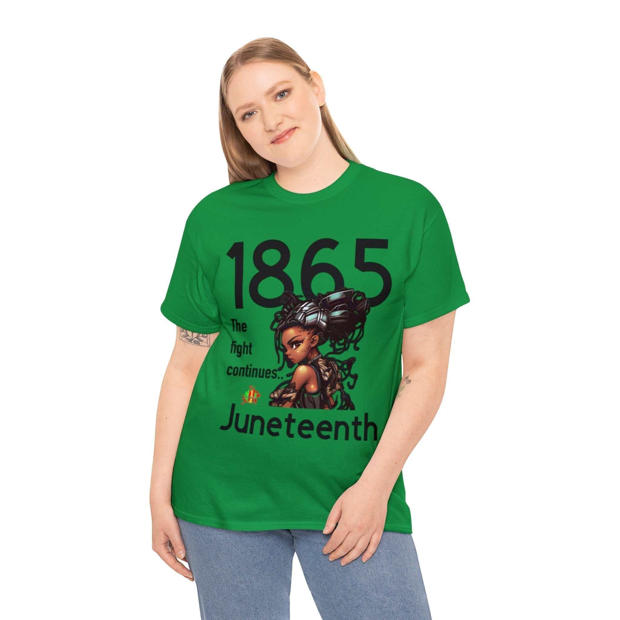 The Fight Continues Tee unisex heavy cotton classic fit t-shirt with smooth surface and durable taped shoulders in multiple sizes