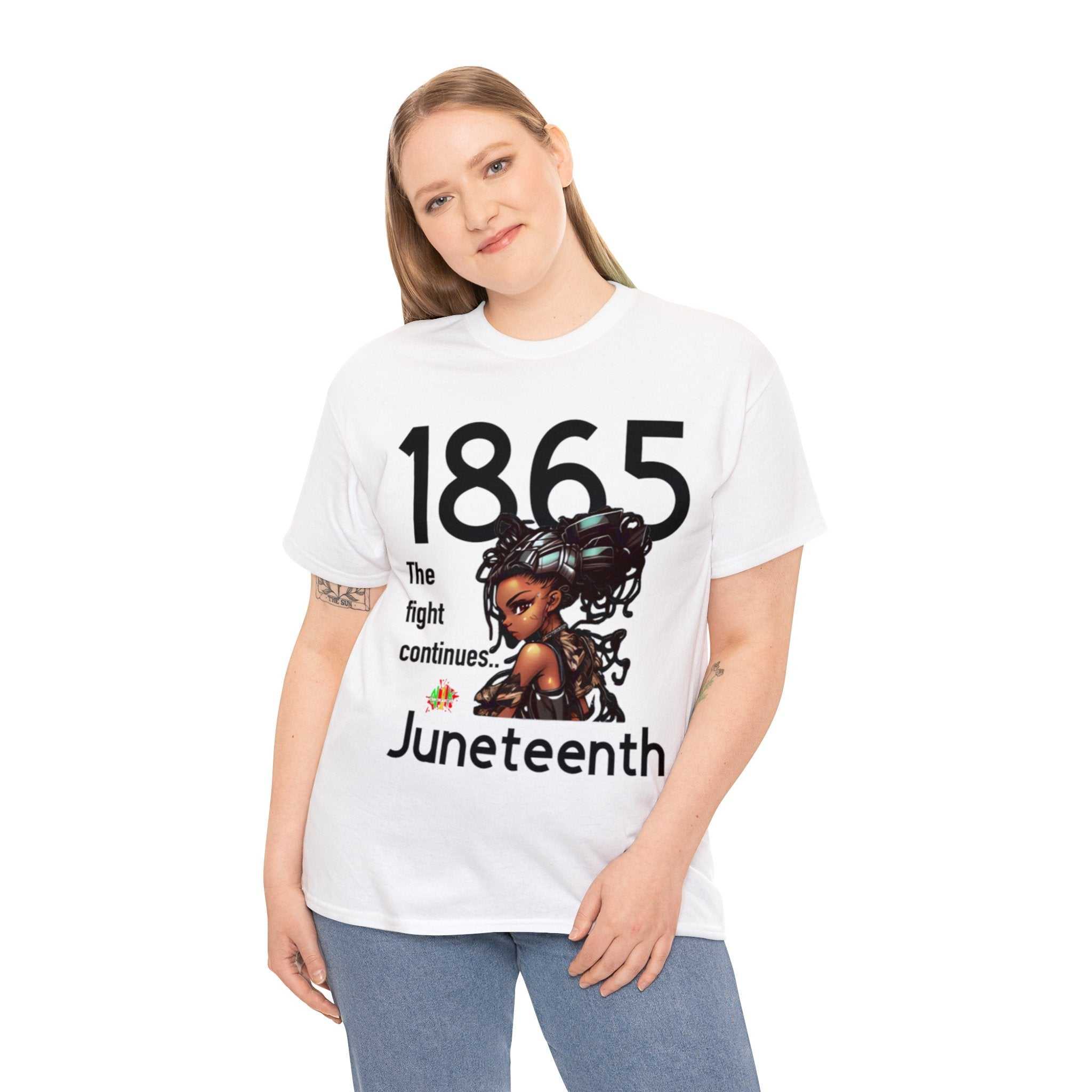 Unisex heavy cotton The Fight Continues Tee with classic fit and smooth surface for vibrant prints