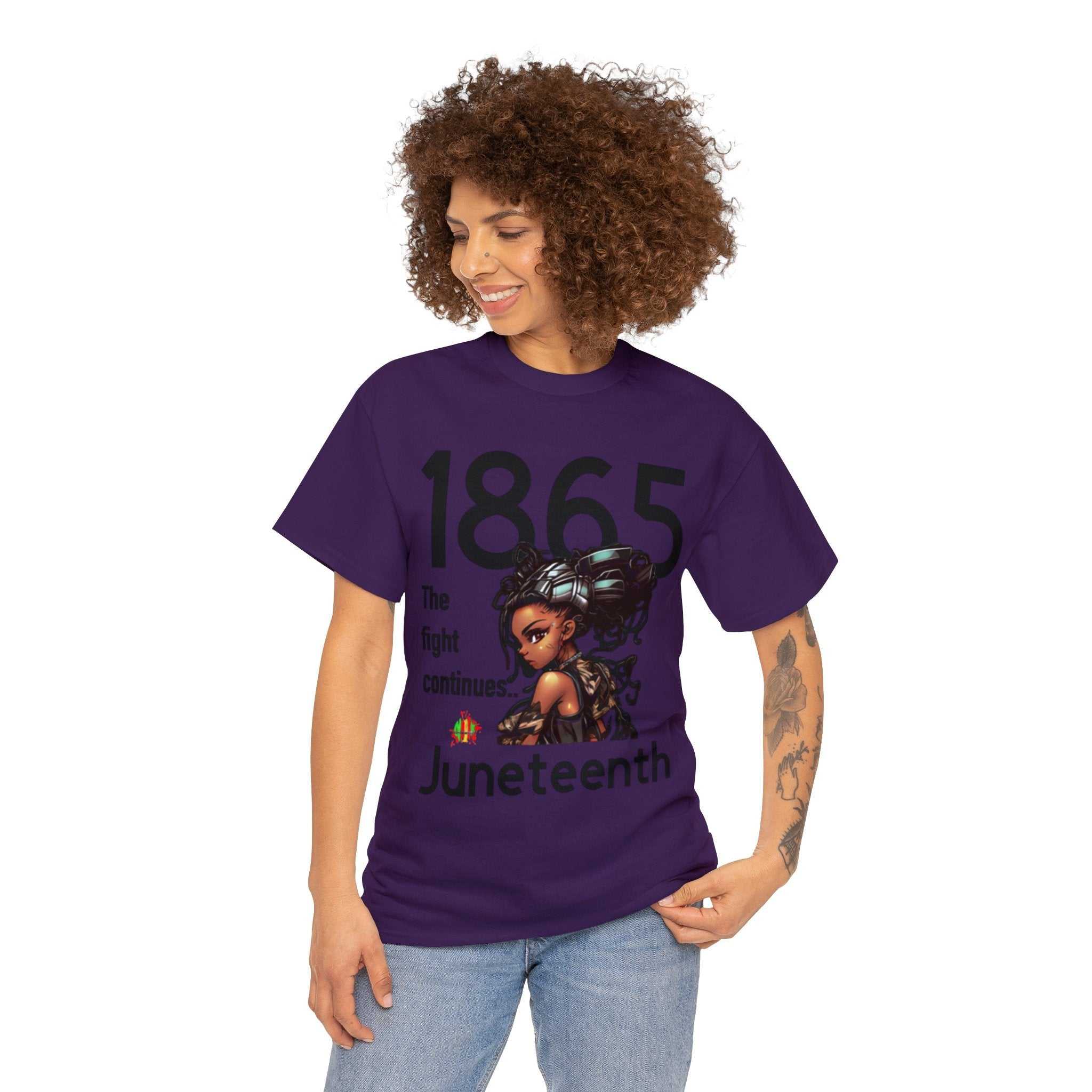 The Fight Continues Tee unisex heavy cotton shirt with classic fit and premium printing surface