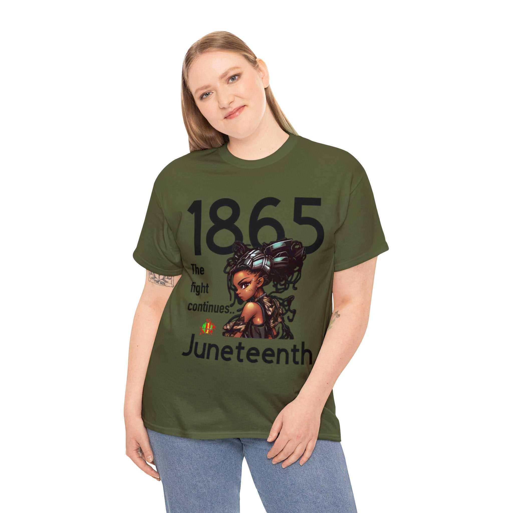 The Fight Continues Tee unisex heavy cotton shirt with classic fit and smooth surface for premium print quality