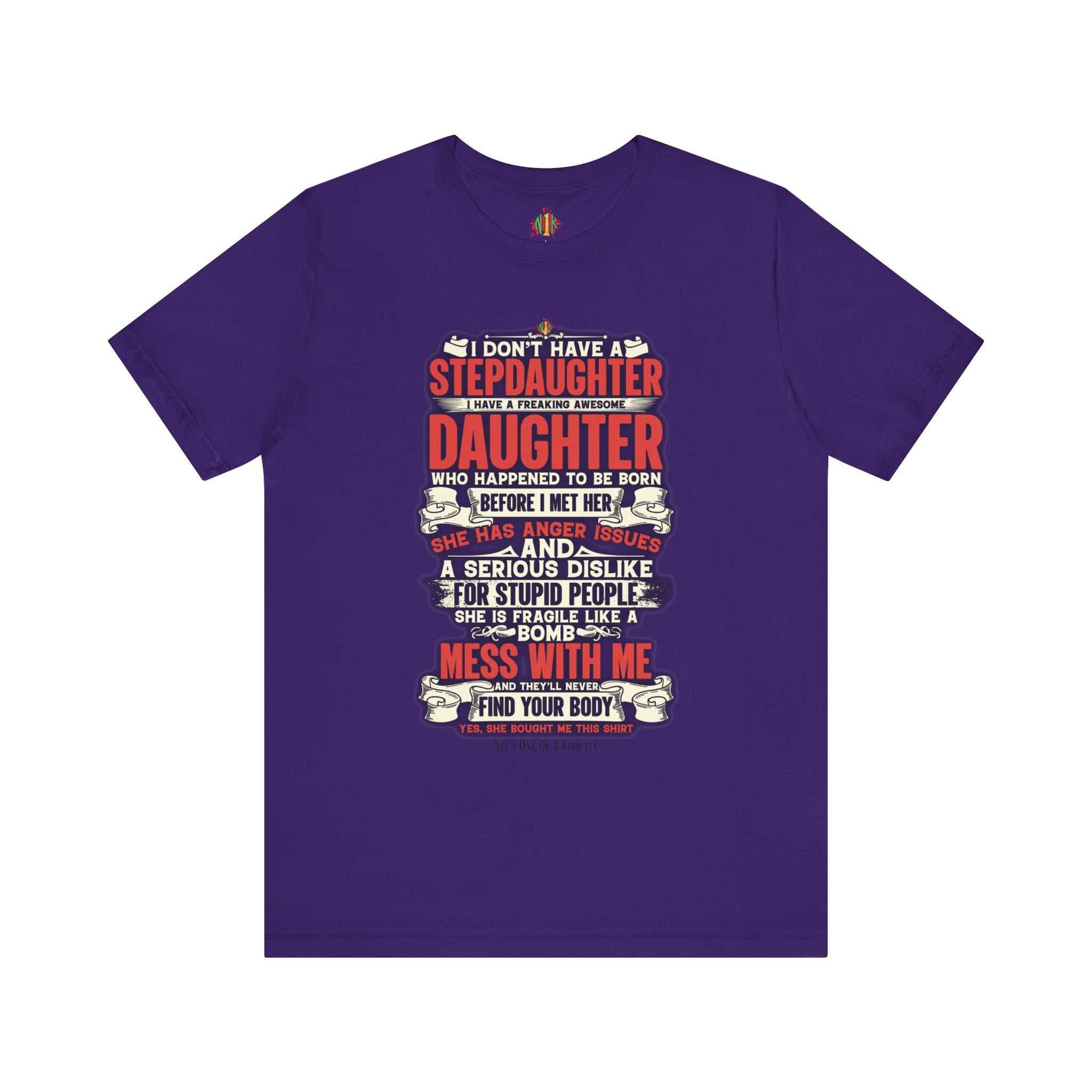 The love of a stepdaughter from a Stepfather Short Sleeve TeeT-ShirtStepfather Short Sleeve Tee