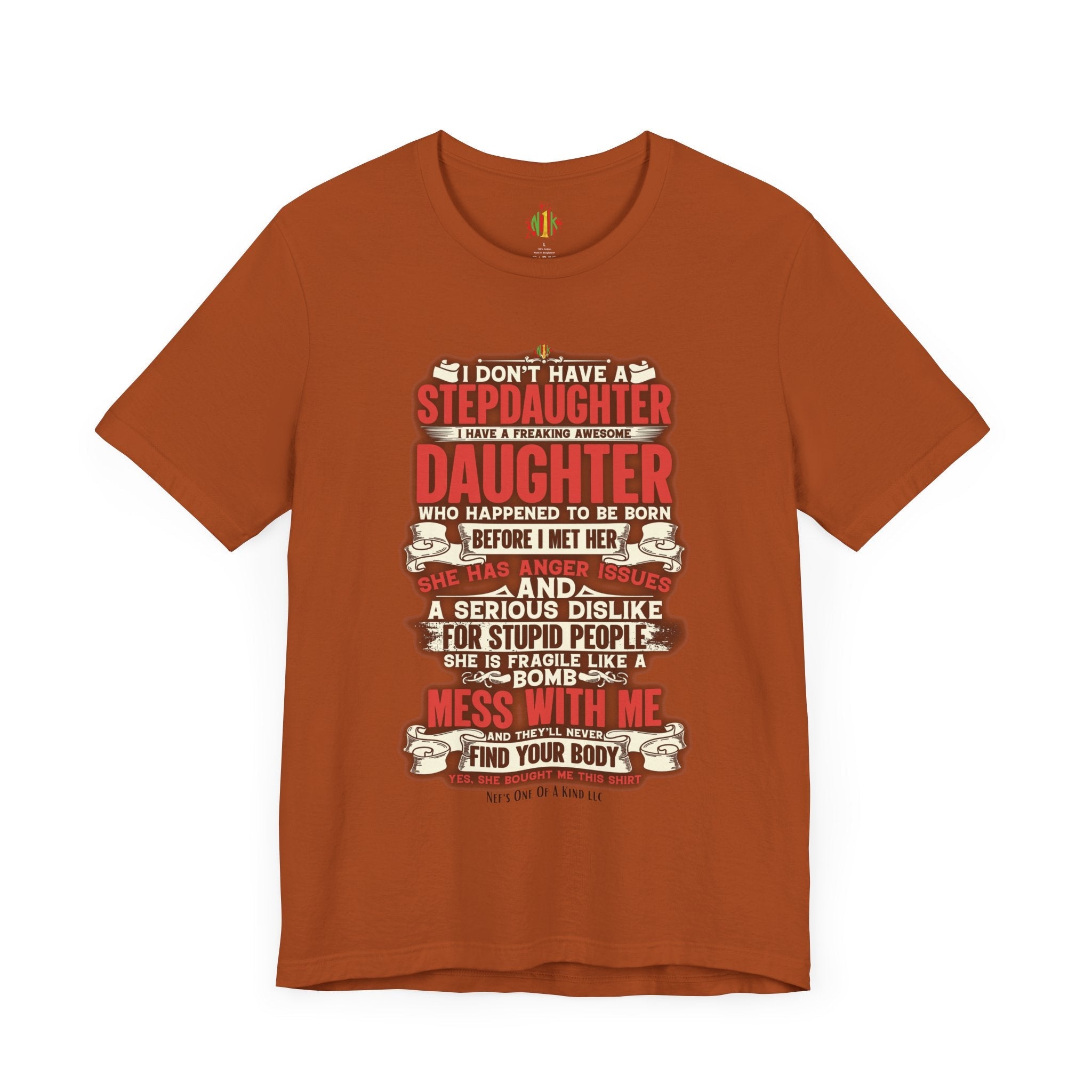 The love of a stepdaughter from a Stepfather Short Sleeve TeeT-ShirtStepfather Short Sleeve Tee