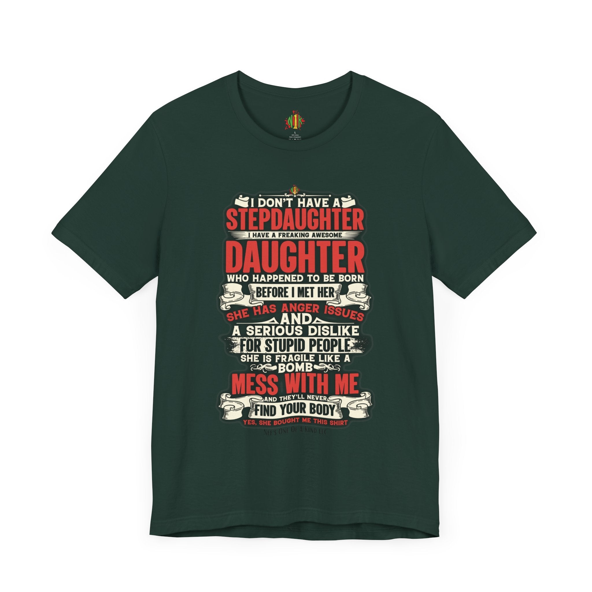 The love of a stepdaughter from a Stepfather Short Sleeve TeeT-ShirtStepfather Short Sleeve Tee