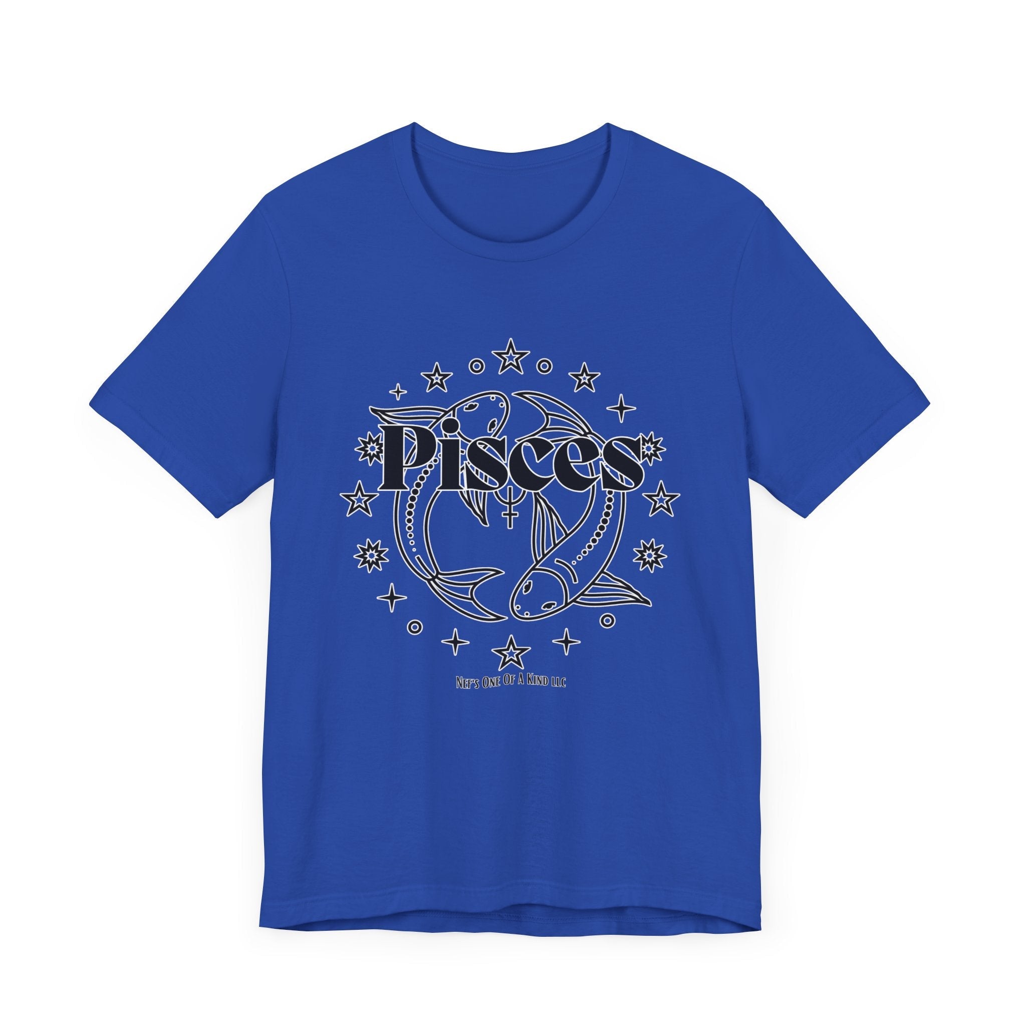 The Pisces Zodiac Unisex Casual Classic Jersey Short Sleeve TeeT-ShirtAquarius Zodiac Unisex Casual Classic Jersey Short Sleeve Tee