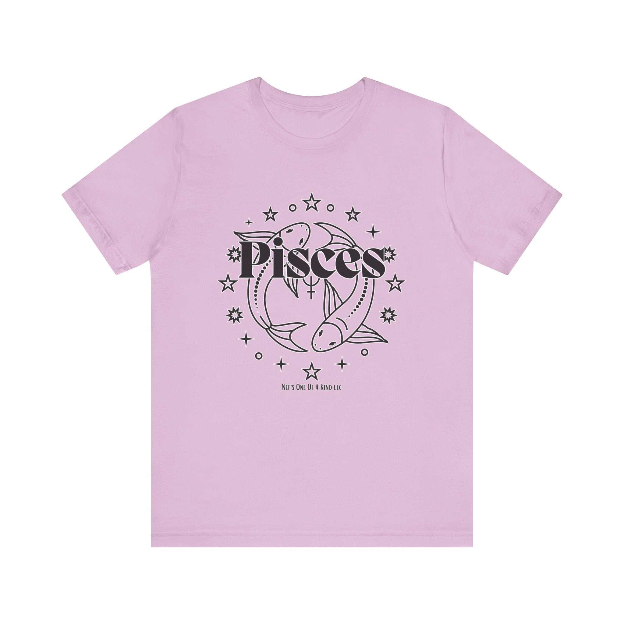 The Pisces Zodiac Unisex Casual Classic Jersey Short Sleeve TeeT-ShirtAquarius Zodiac Unisex Casual Classic Jersey Short Sleeve Tee