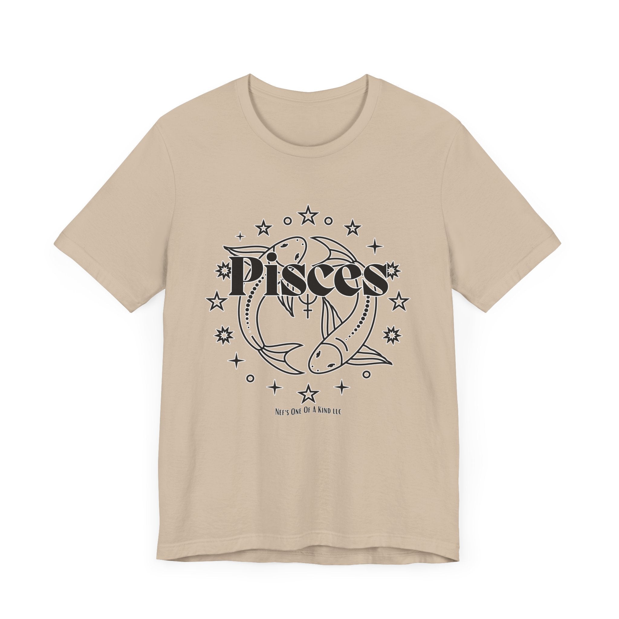 The Pisces Zodiac Unisex Casual Classic Jersey Short Sleeve TeeT-ShirtAquarius Zodiac Unisex Casual Classic Jersey Short Sleeve Tee