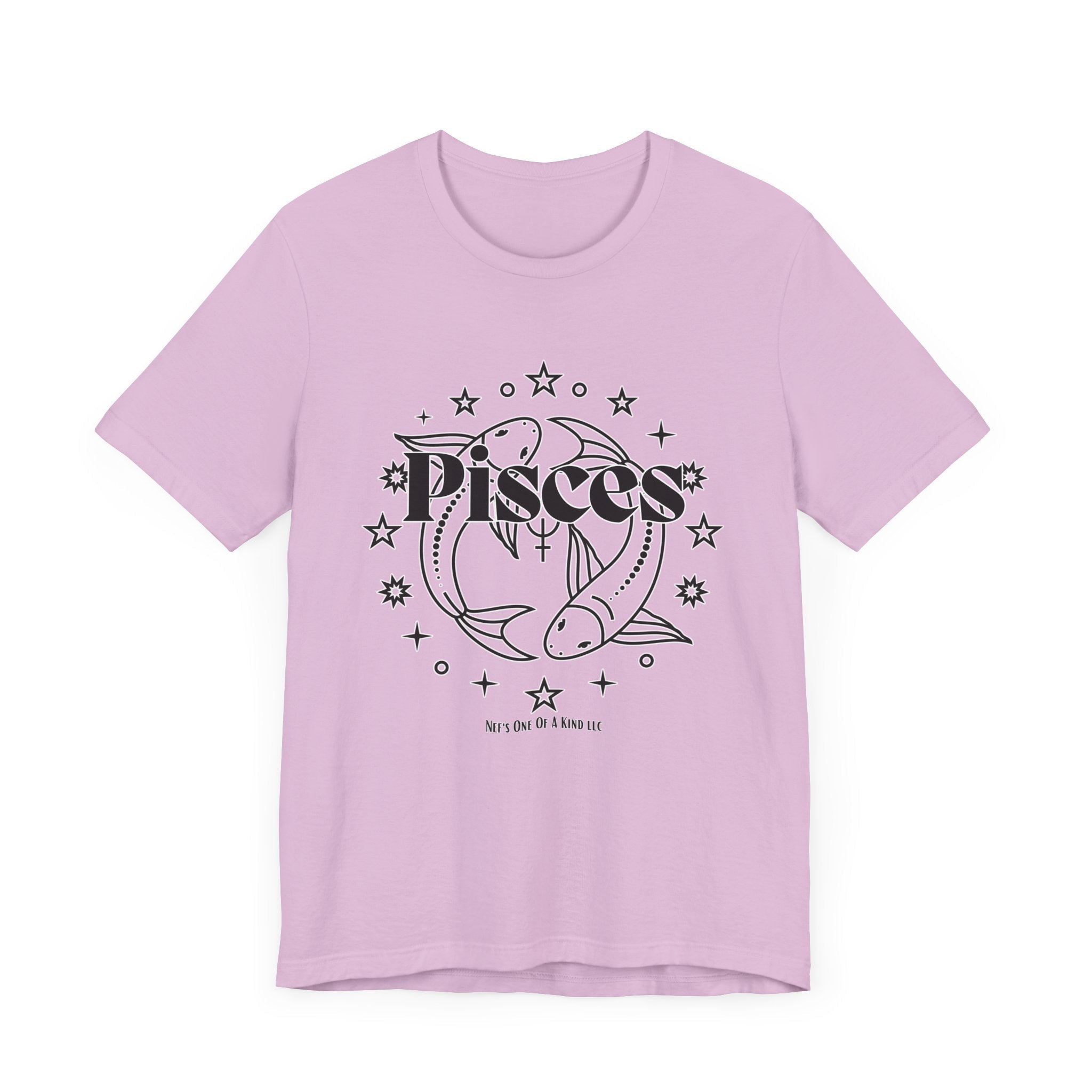 The Pisces Zodiac Unisex Casual Classic Jersey Short Sleeve TeeT-ShirtAquarius Zodiac Unisex Casual Classic Jersey Short Sleeve Tee