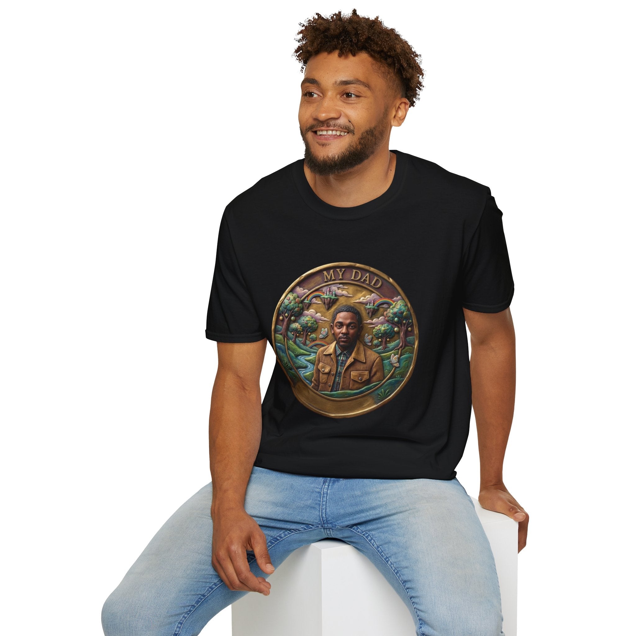 Todd Another Customized My Dad Portrait Coin Tee Graphic T-Shirt