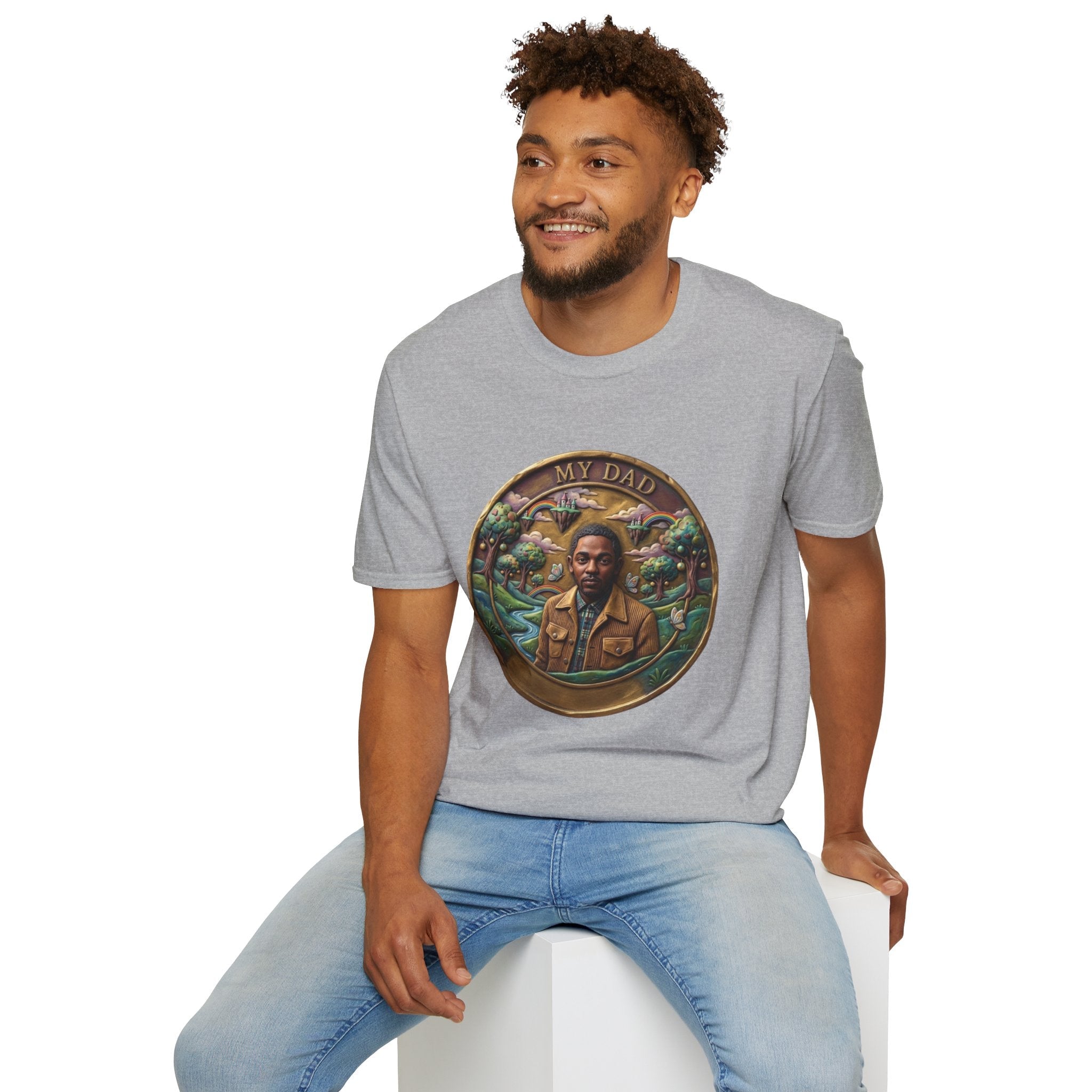 Todd Another Customized My Dad Portrait Coin Tee Graphic T-Shirt