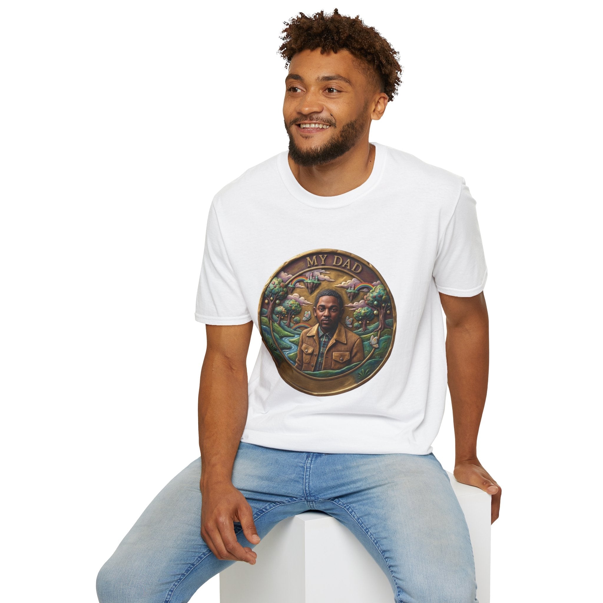 Todd Another Customized My Dad Portrait Coin Tee Graphic T-Shirt