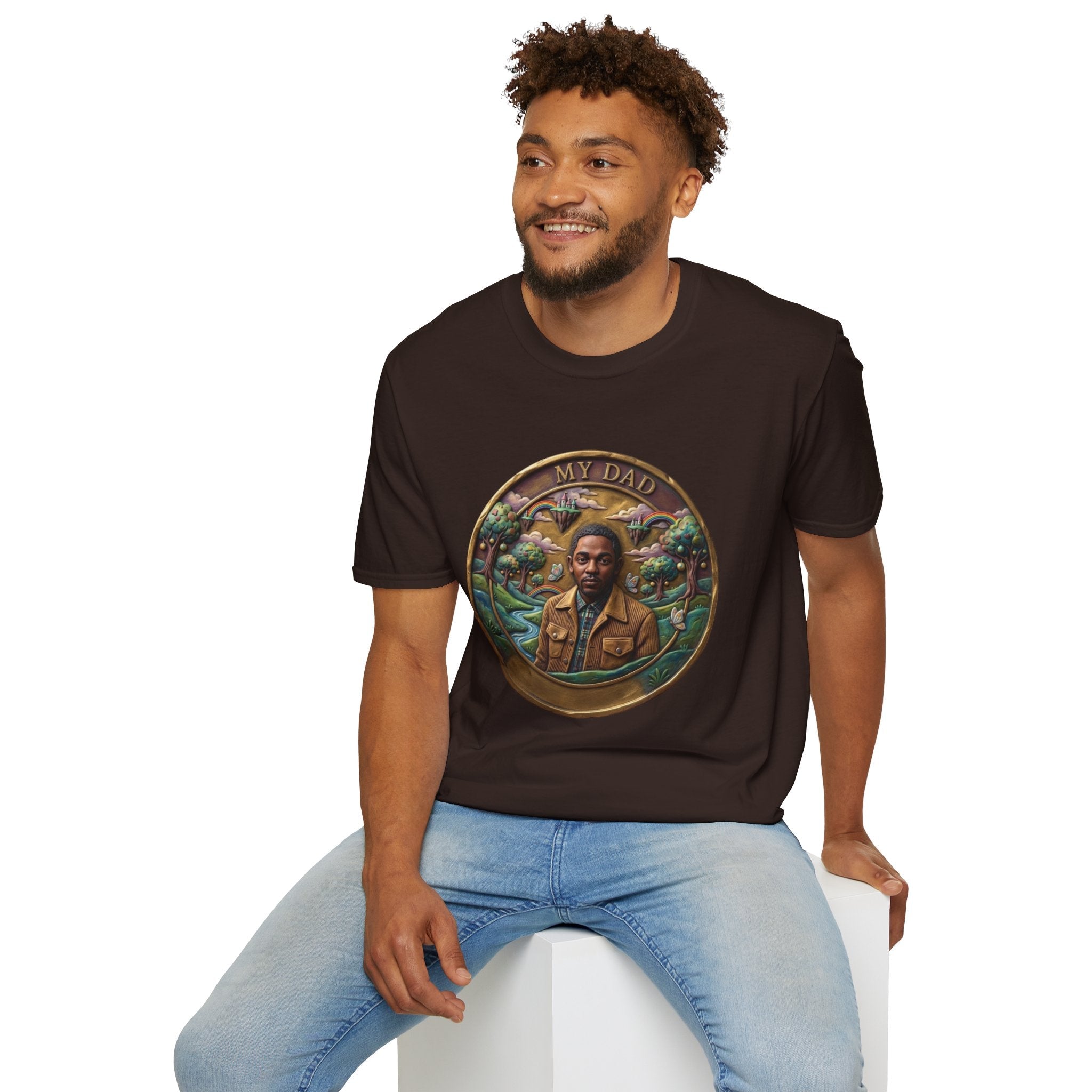 Todd Another Customized My Dad Portrait Coin Tee Graphic T-Shirt