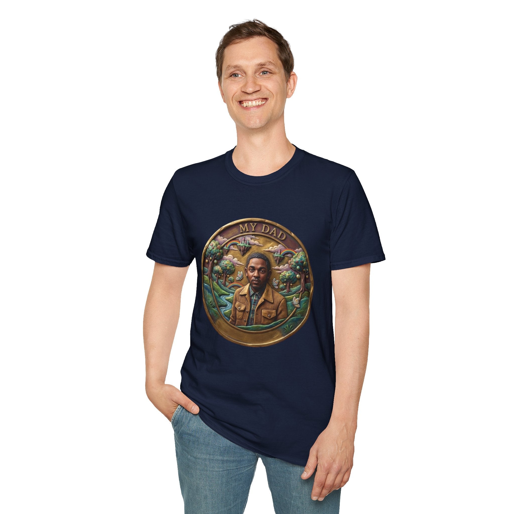 Todd Another Customized My Dad Portrait Coin Tee Graphic T-Shirt