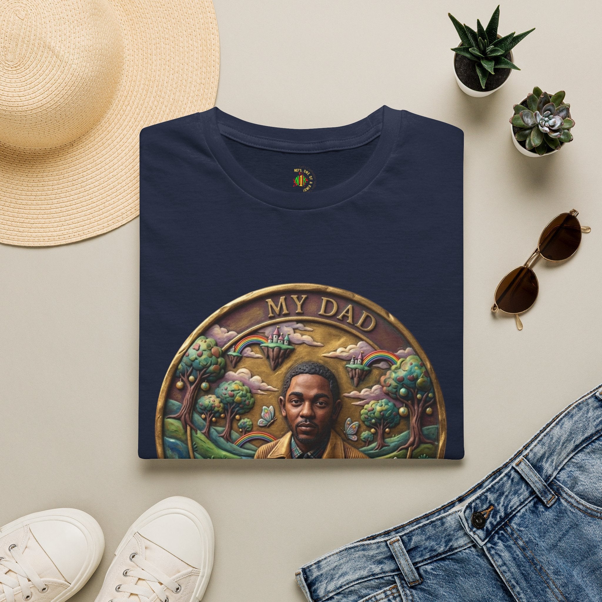 Todd Another Customized My Dad Portrait Coin Tee Graphic T-Shirt