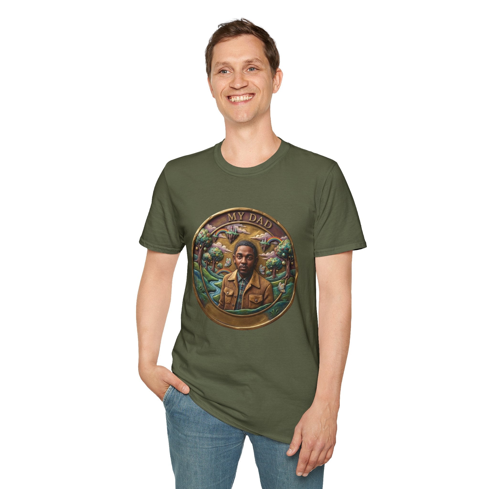 Todd Another Customized My Dad Portrait Coin Tee Graphic T-Shirt
