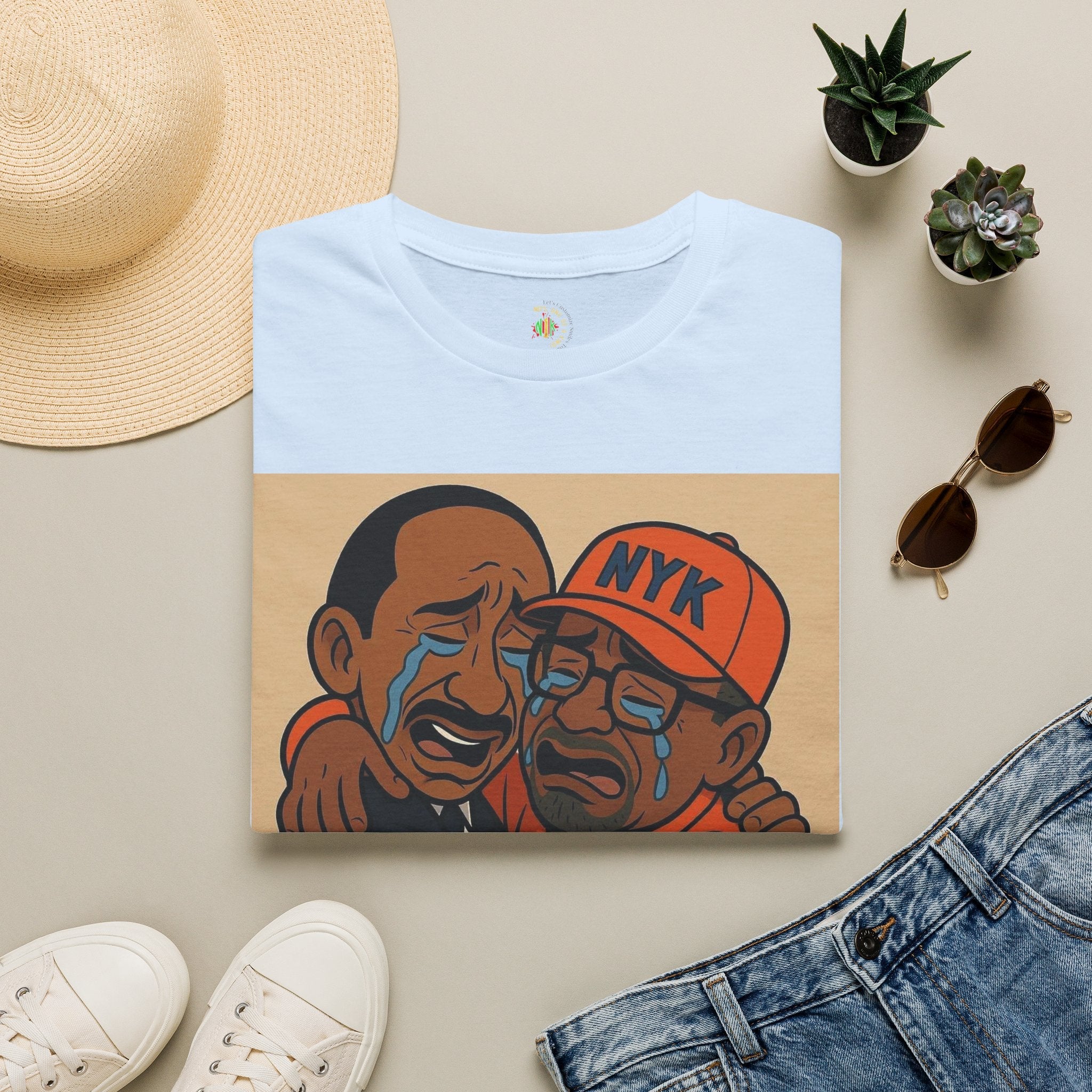Todd Another Customized Smile Crying Portrait Tee Graphic T-Shirt
