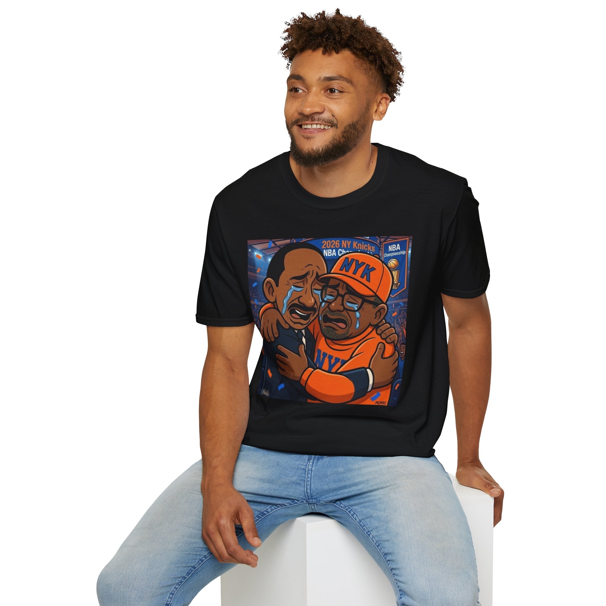Todd Maglietta grafica con ritratto personalizzato "Another Customized Smile Crying"