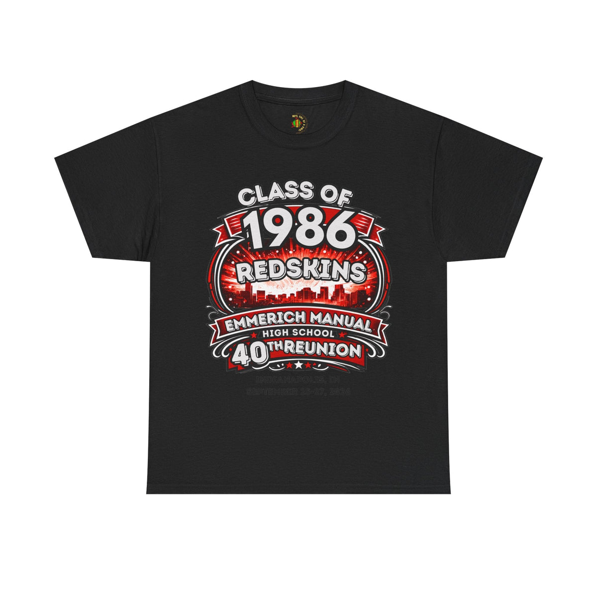 Fino a 5x T-Shirt Reunion Classe del 1986 — 40° Anniversario Redskins Emmerich Manual - Un Altro Sorriso Personalizzato