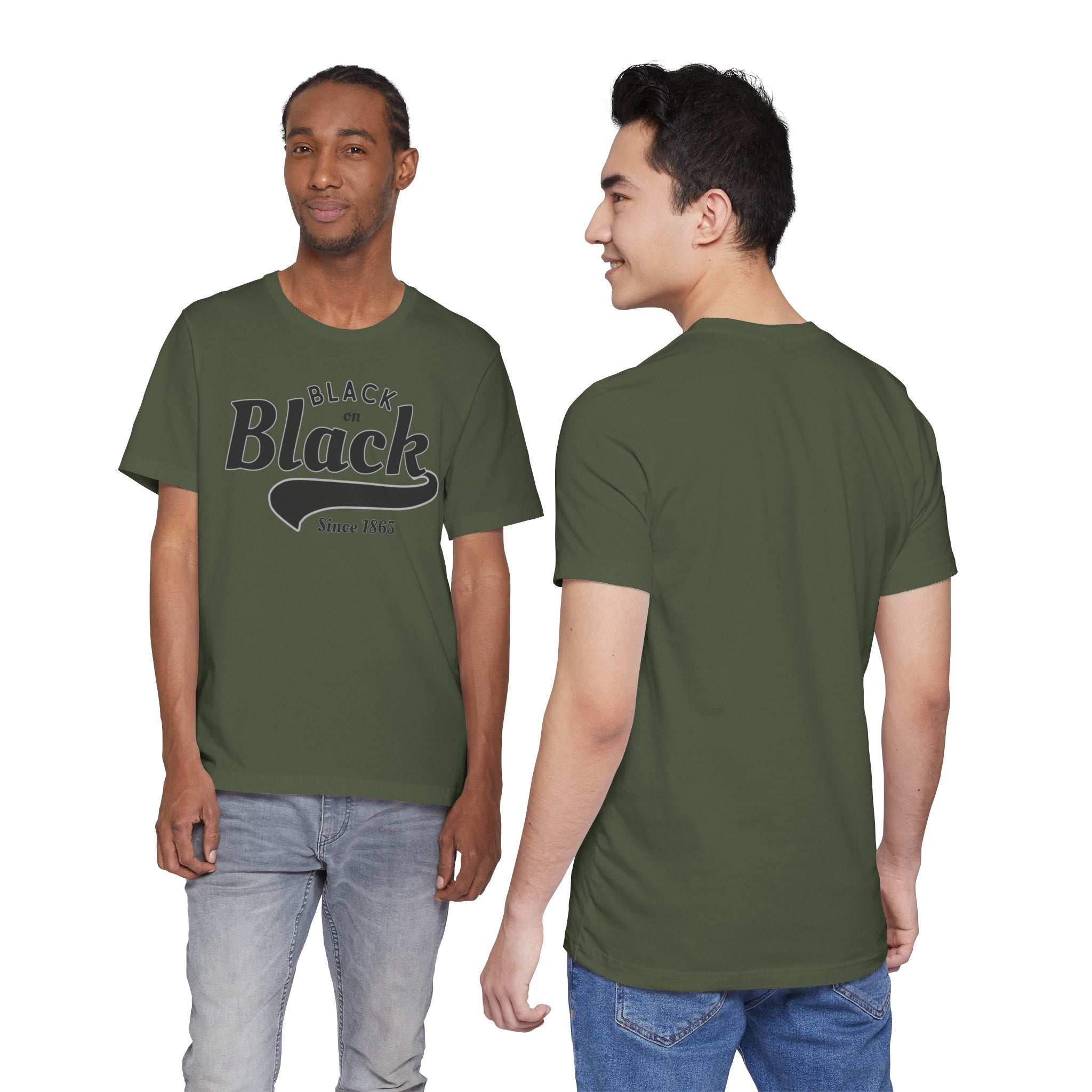 Vintage Style Unisex Jersey Tee - Black Since 1865, Retro T-Shirt, Casual Wear, Gift Idea, Everyday Fashion